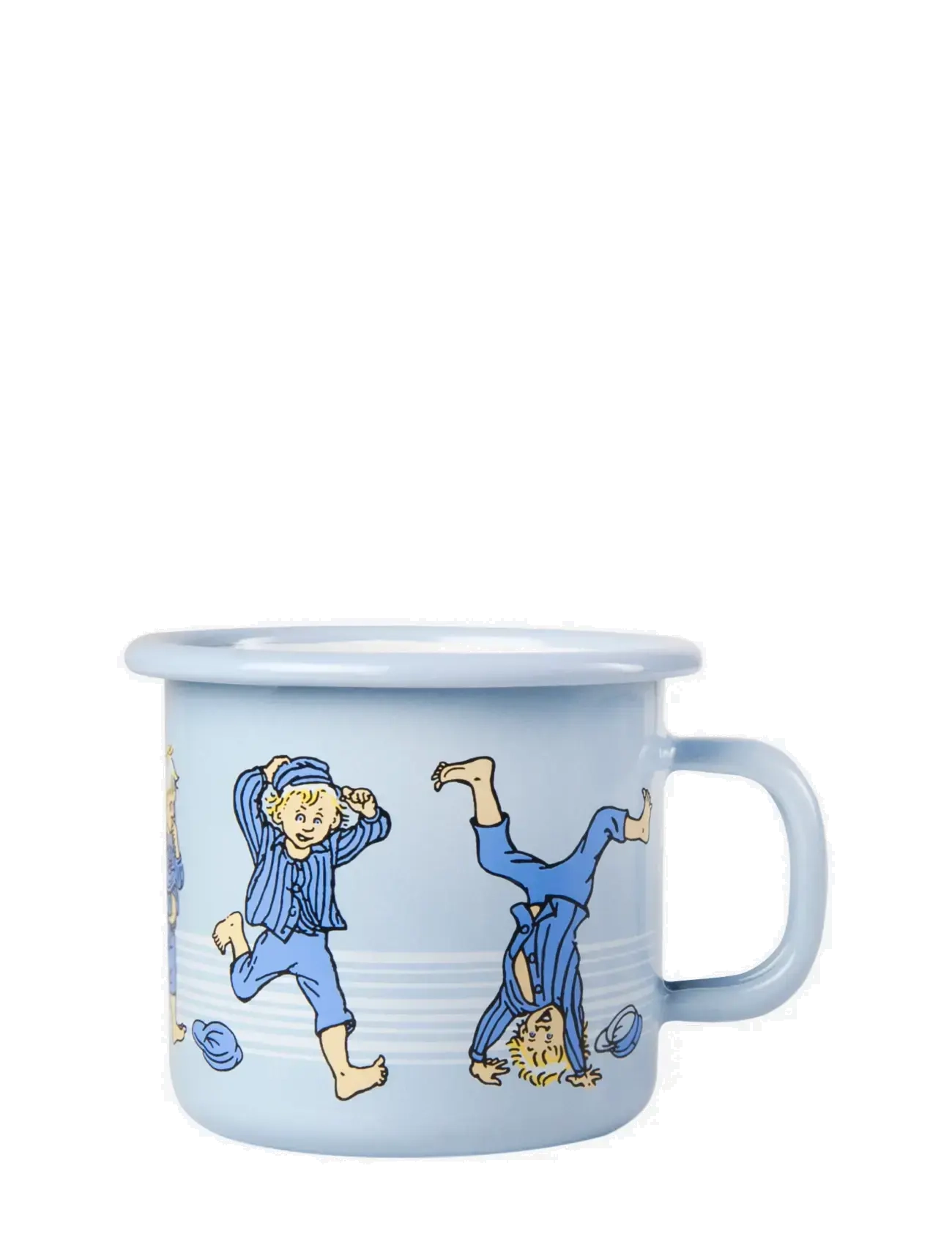 Emil i Lönneberga Enamel mug Emil 1,5dl - Kids home - BLUE / blue