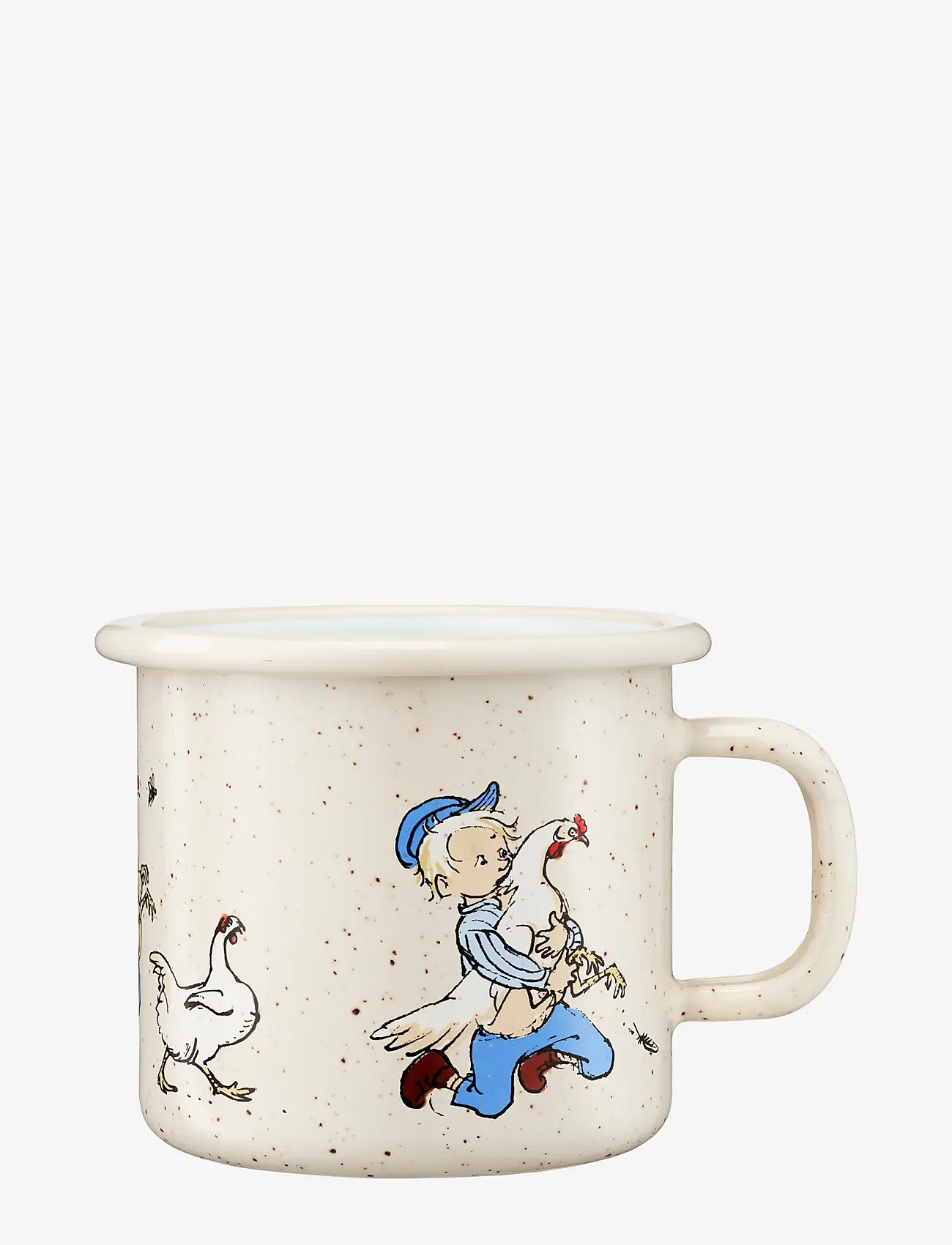 Vahtramäe Emil - Enamel mug 2,5dl Cluck Cluck - tassid ja kruusid - beige - 0