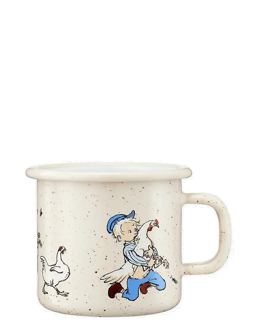 Emil i Lönneberga - Enamel mug 2,5dl Cluck Cluck - tassen & becher - beige - 0