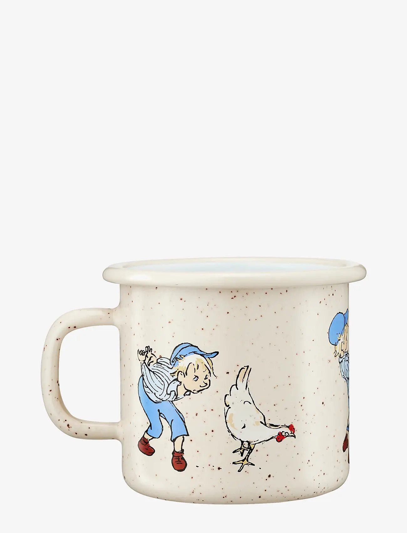 Vahtramäe Emil - Enamel mug 2,5dl Cluck Cluck - tassid ja kruusid - beige - 1