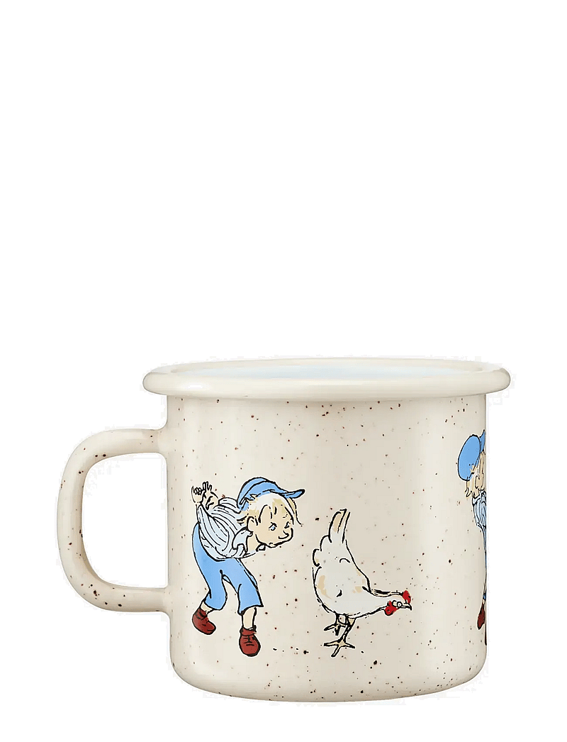 Vahtramäe Emil - Enamel mug 2,5dl Cluck Cluck - tassid ja kruusid - beige - 1