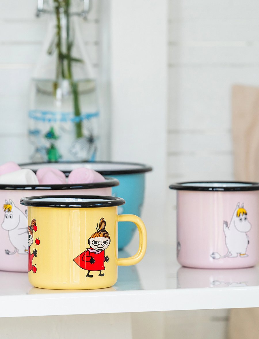 Muurla - Moomin enamel mug 25cl - kohvitassid - yellow - 0