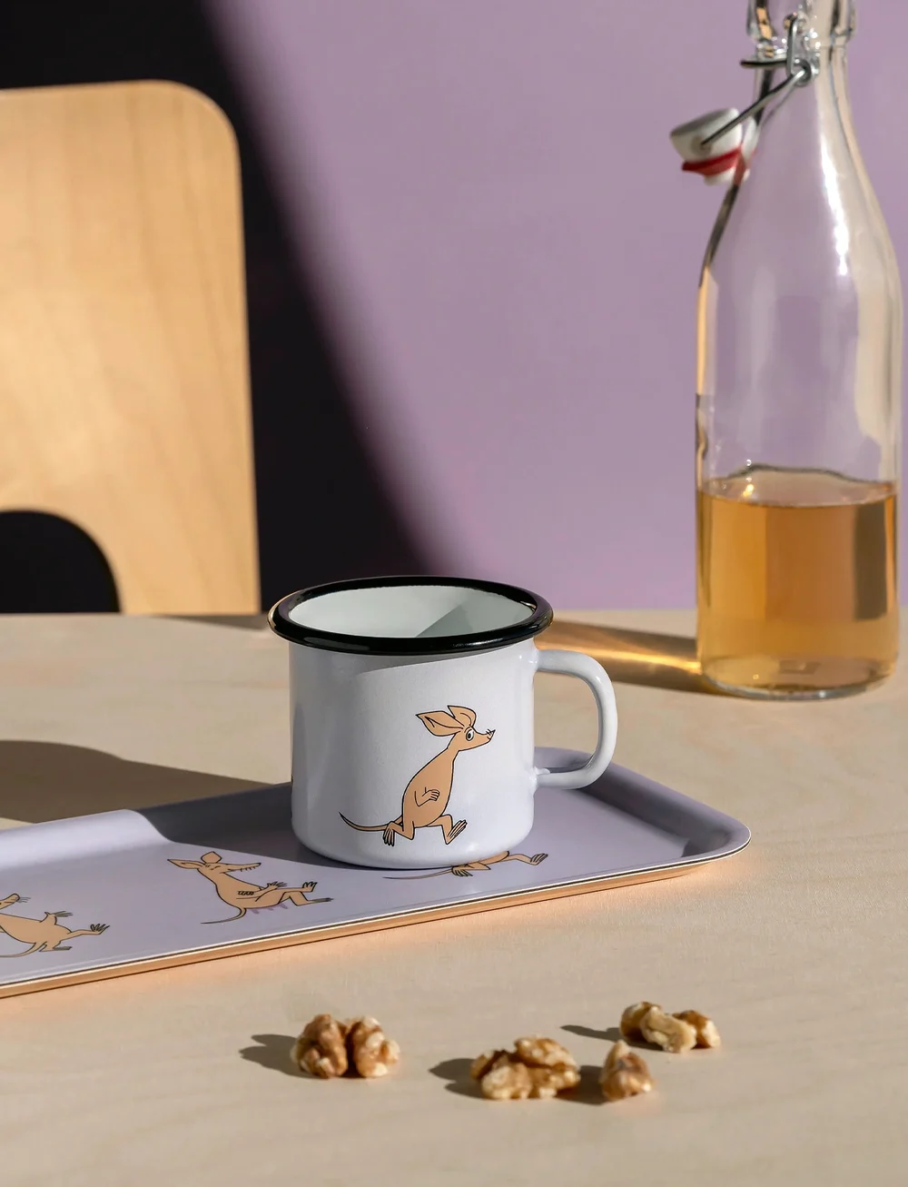 Muurla - Moomin enamel mug Retro Sniff 2,5dl - teetassen - purple - 3