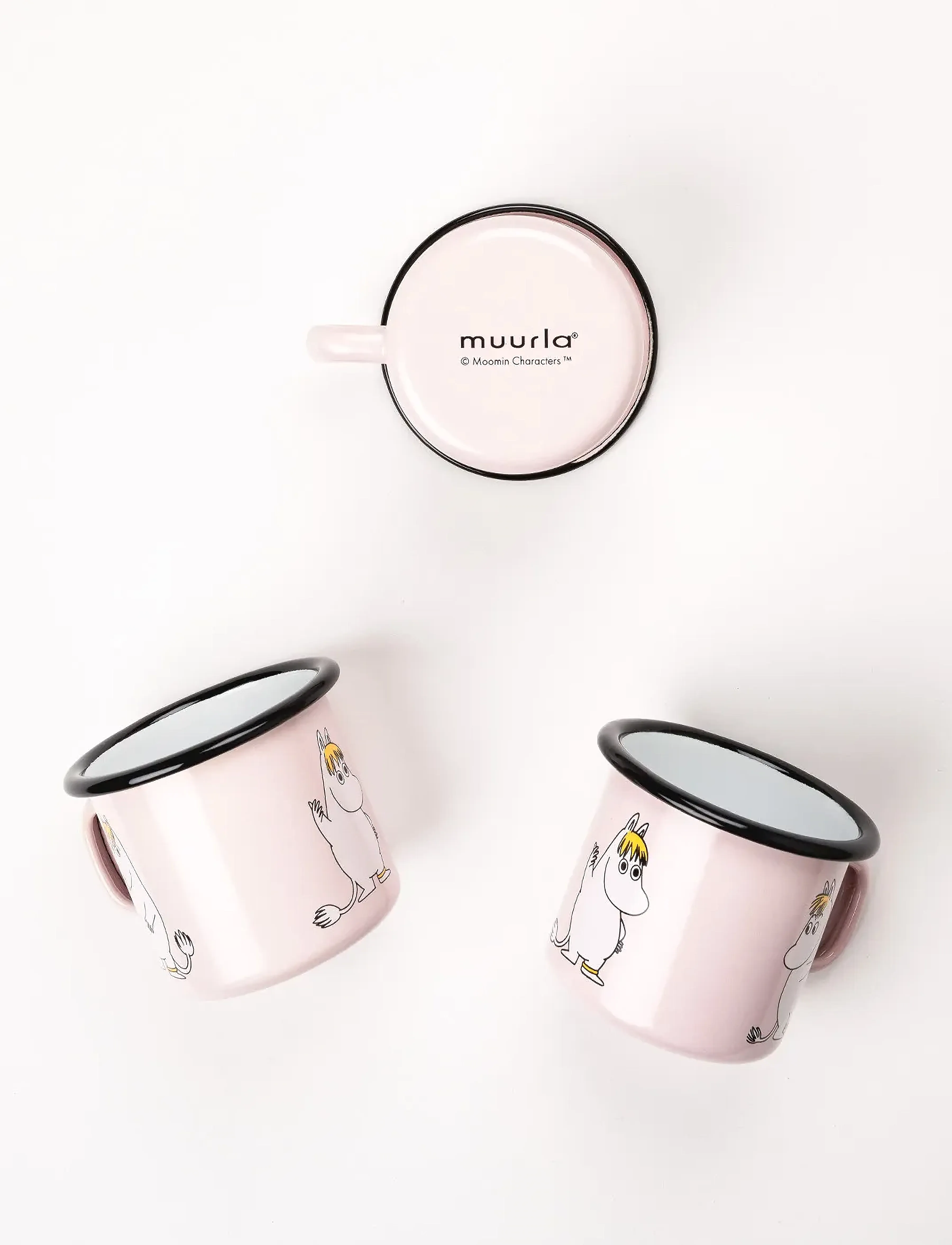 Muurla Moomin Enamel Mug 25Cl, 25 CL, Pink, Kopper & Krus > Kaffekopper, Unisex