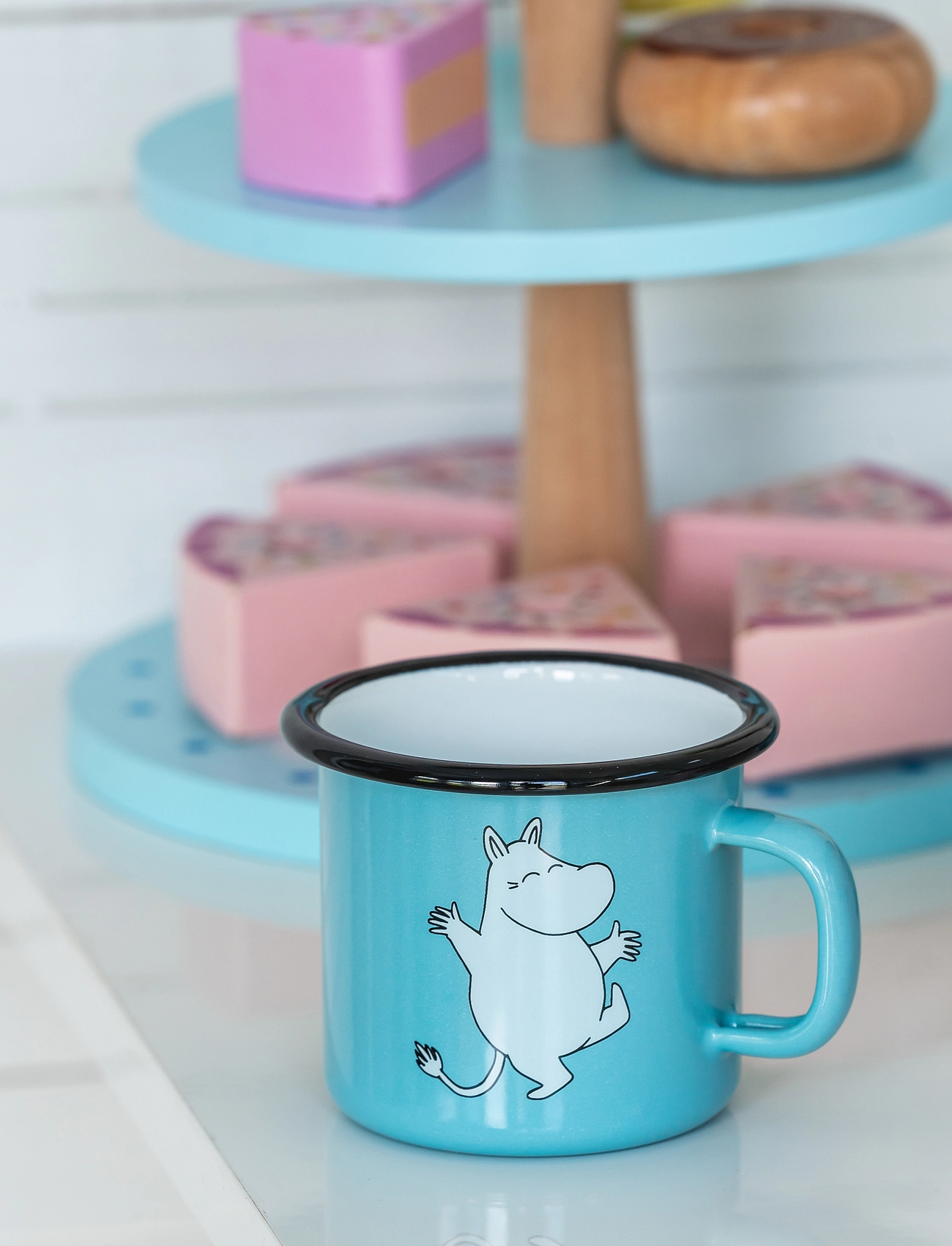 Moomin - Moomin enamel mug 25cl Moomin - alhaisimmat hinnat - blue - 1