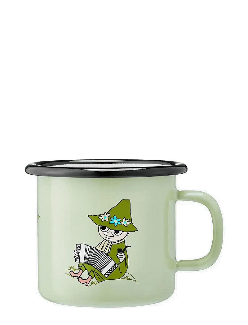 Muumitrollid - Enamel mug 2,5dl Snufkin, light green - tassid ja kruusid - green - 0
