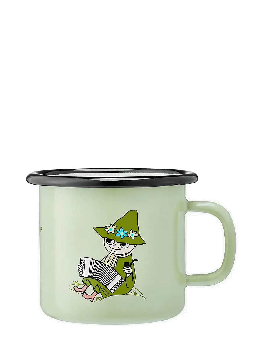 MOOMIN - Enamel mug 2,5dl Snufkin, light green - tassen & becher - green - 0