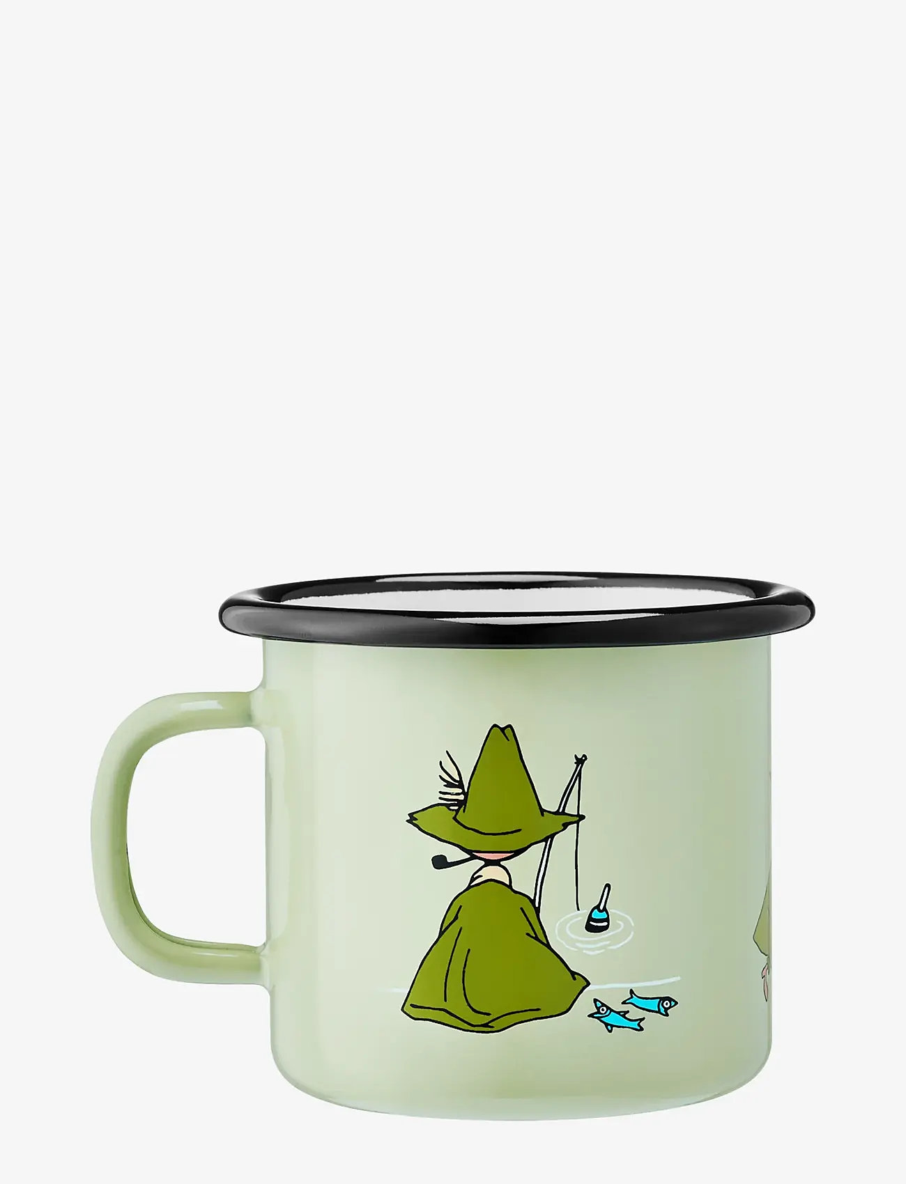 MOOMIN - Enamel mug 2,5dl Snufkin, light green - tassen & becher - green - 1
