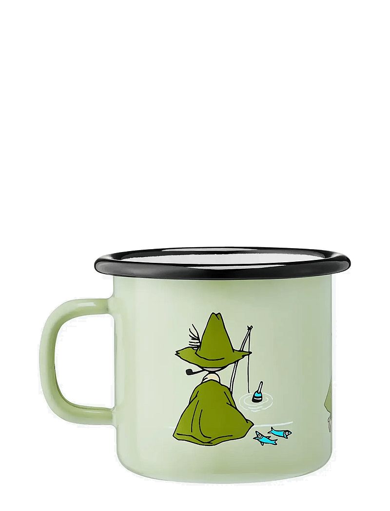 Muumitrollid - Enamel mug 2,5dl Snufkin, light green - tassid ja kruusid - green - 1
