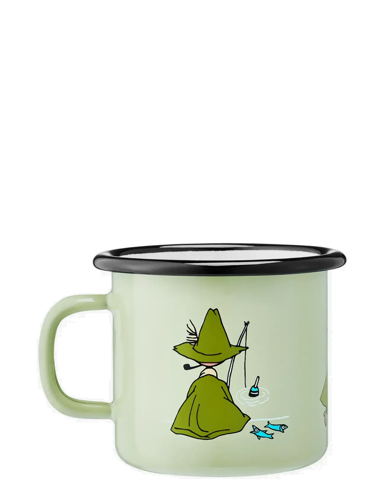 MOOMIN - Enamel mug 2,5dl Snufkin, light green - tassen & becher - green - 1