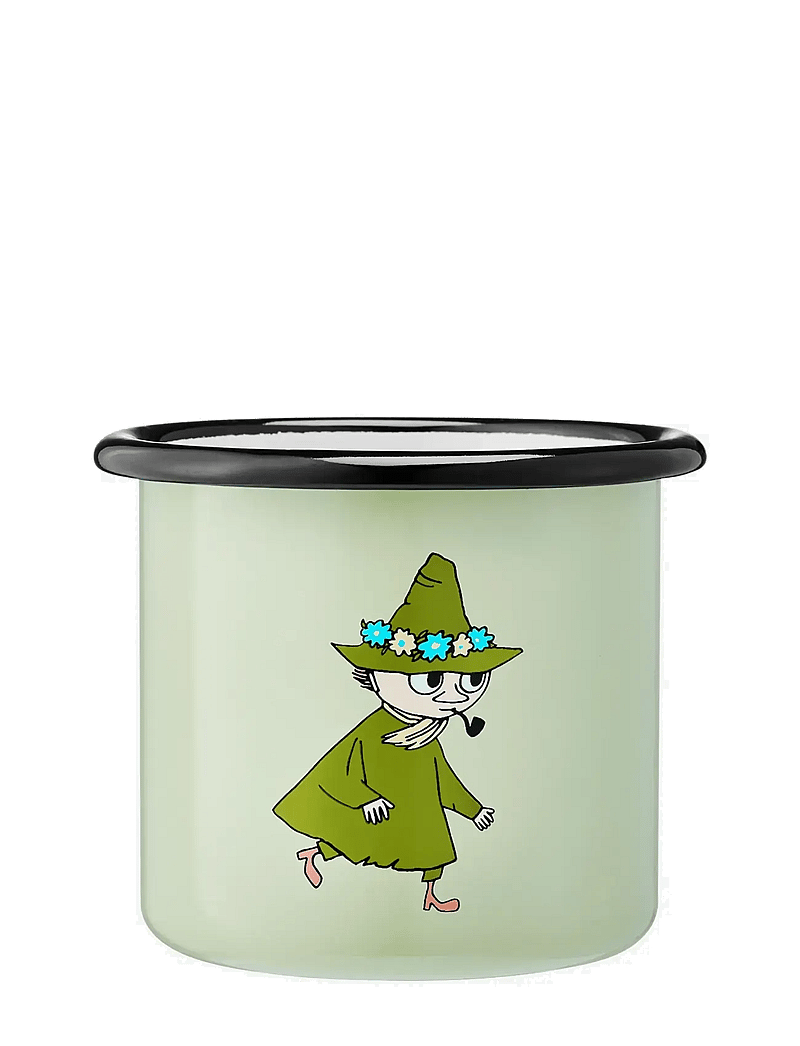 Muumitrollid - Enamel mug 2,5dl Snufkin, light green - tassid ja kruusid - green - 2