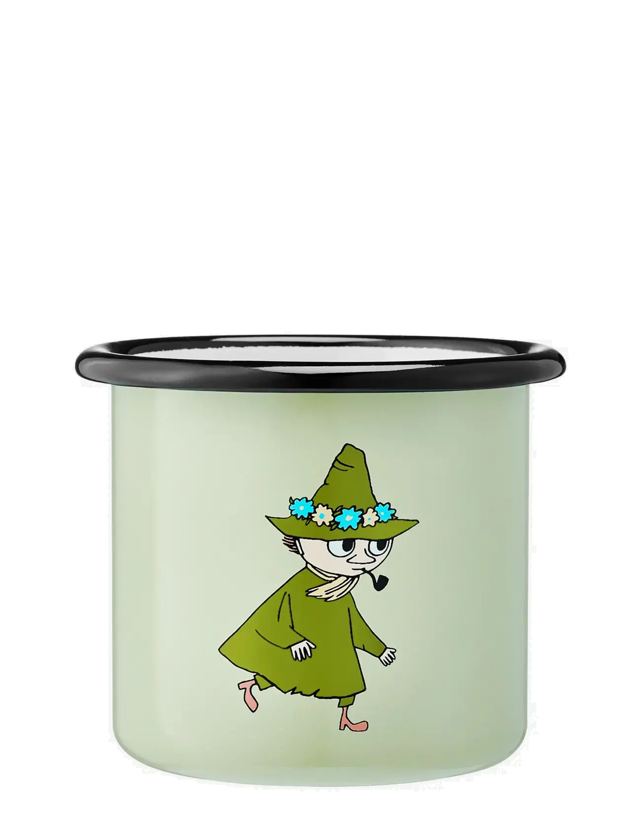 MOOMIN - Enamel mug 2,5dl Snufkin, light green - tassen & becher - green - 2