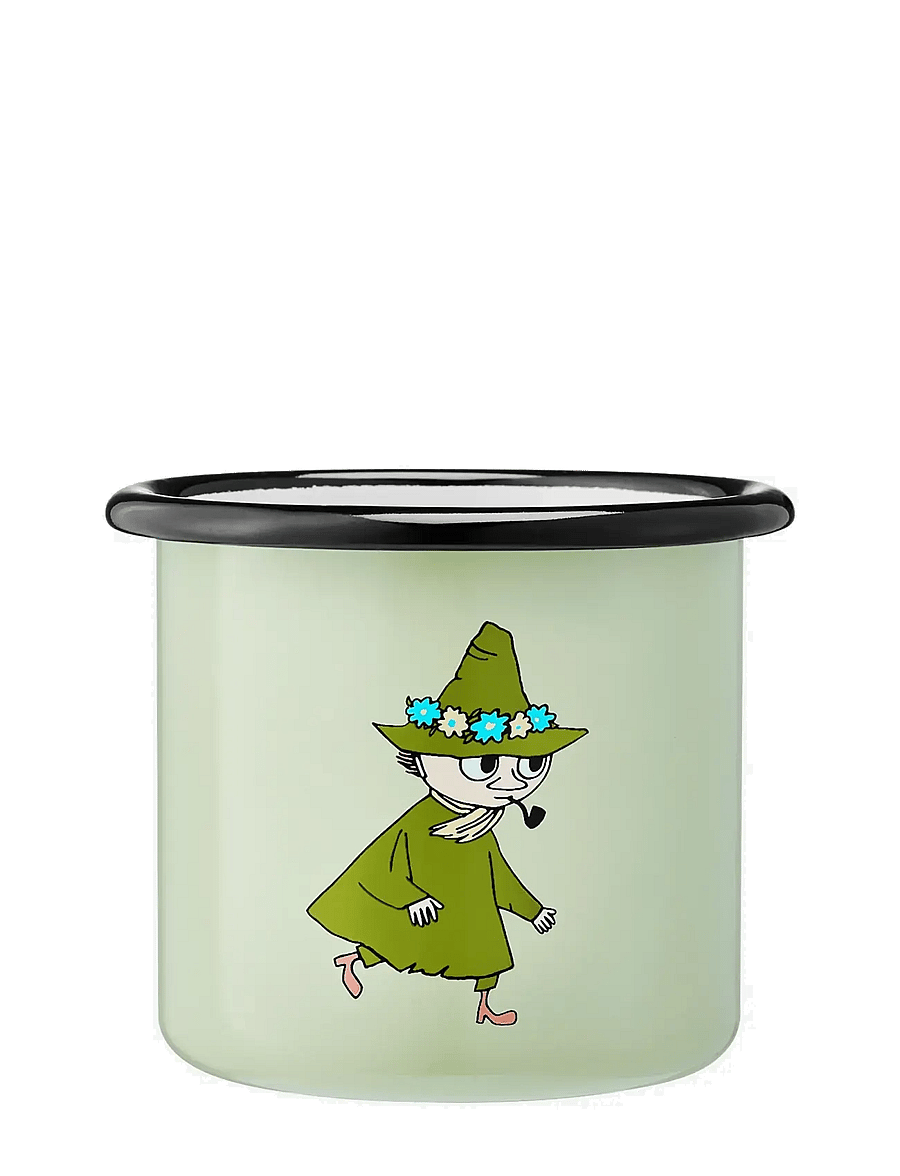 MOOMIN - Enamel mug 2,5dl Snufkin, light green - tassen & becher - green - 2