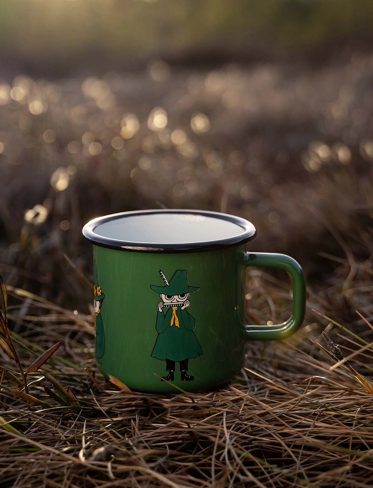 Moomin - Moomin enamel mug 37cl Snufkin - laveste priser - green - 1