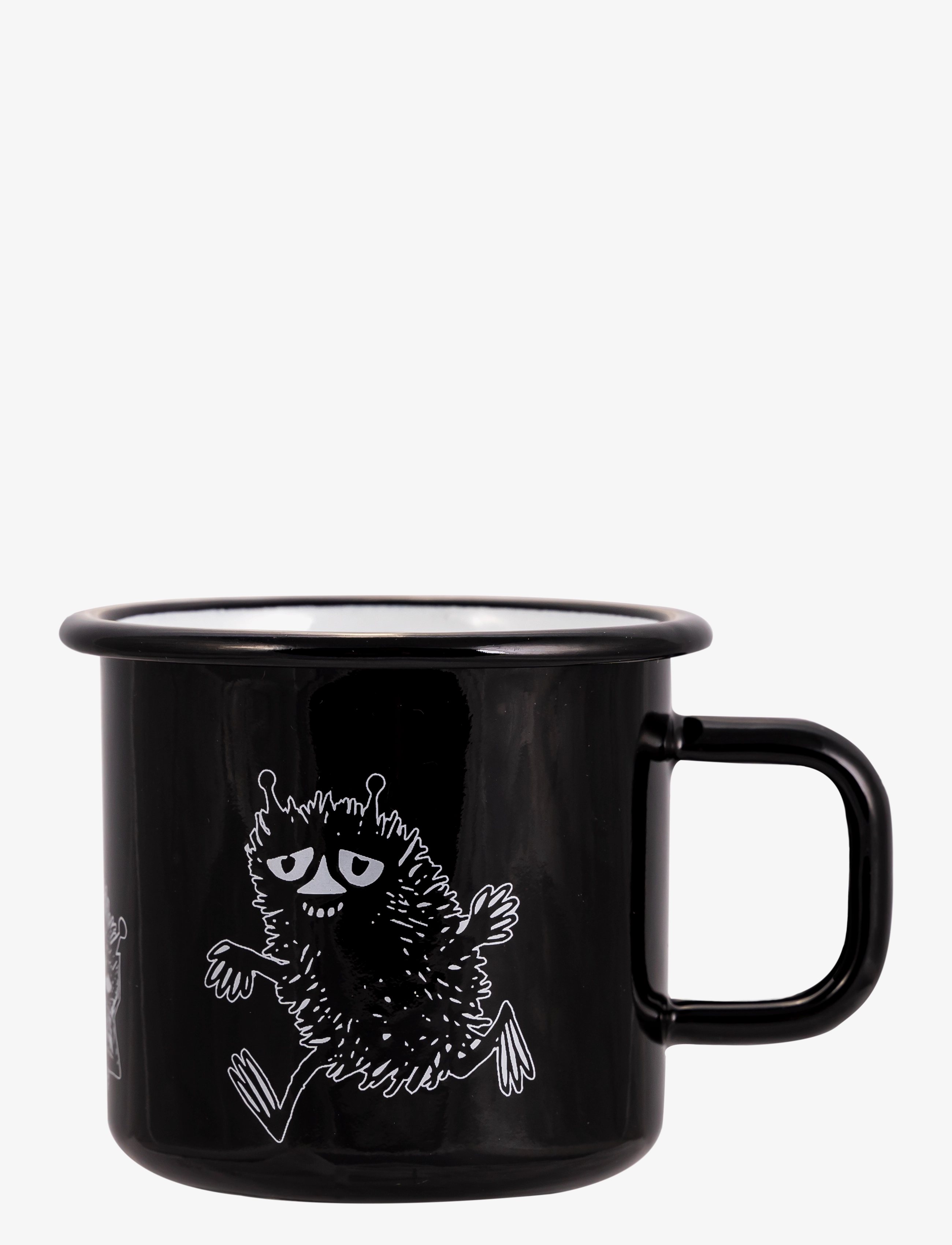 Muurla Moomin enamel mug 37cl - Geschirr - BLACK / black