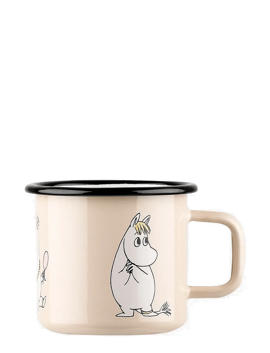 MOOMIN - Enamel mug 3,7 dl Snorkmaiden, beige - tassen & becher - beige - 0
