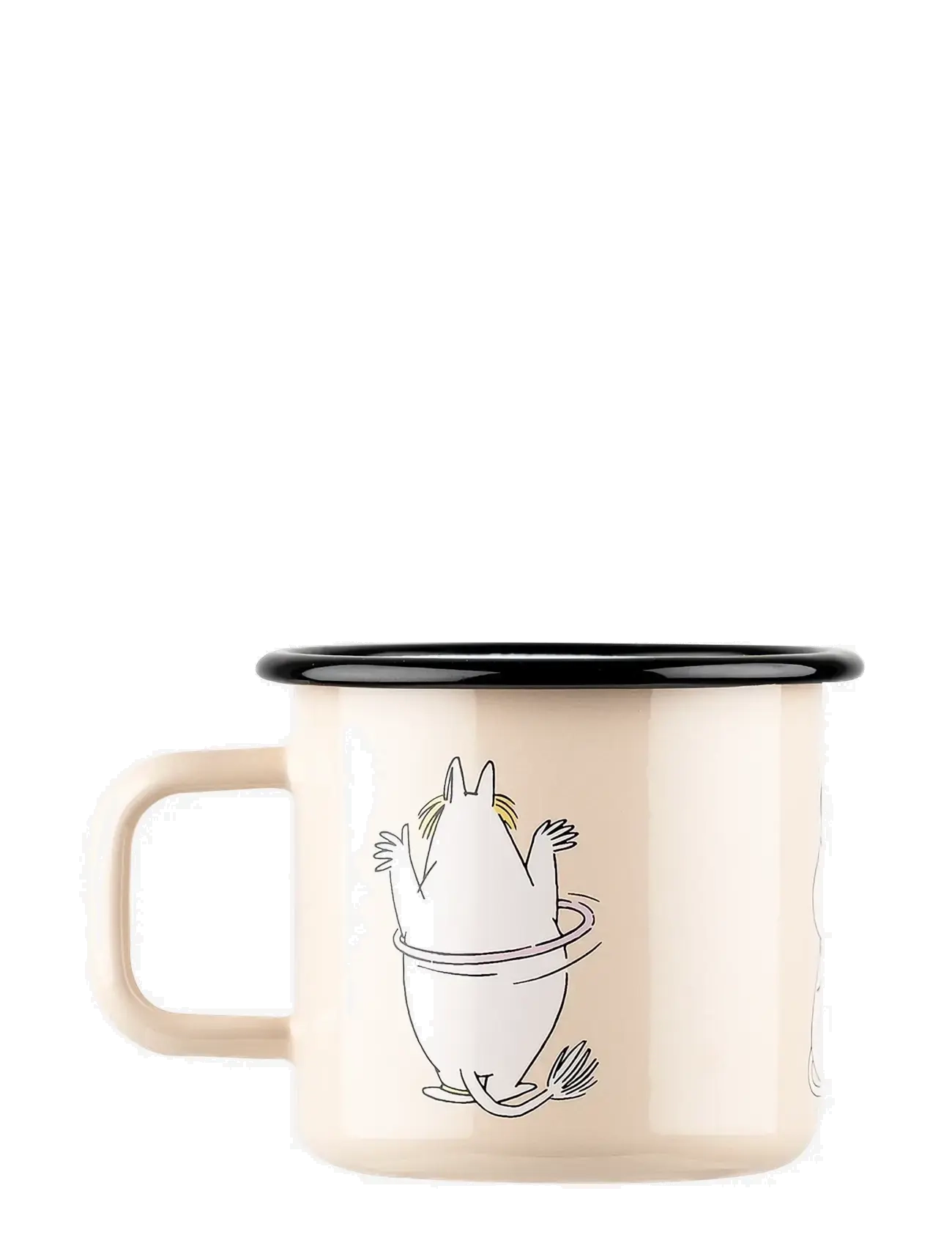MOOMIN - Enamel mug 3,7 dl Snorkmaiden, beige - tassen & becher - beige - 1