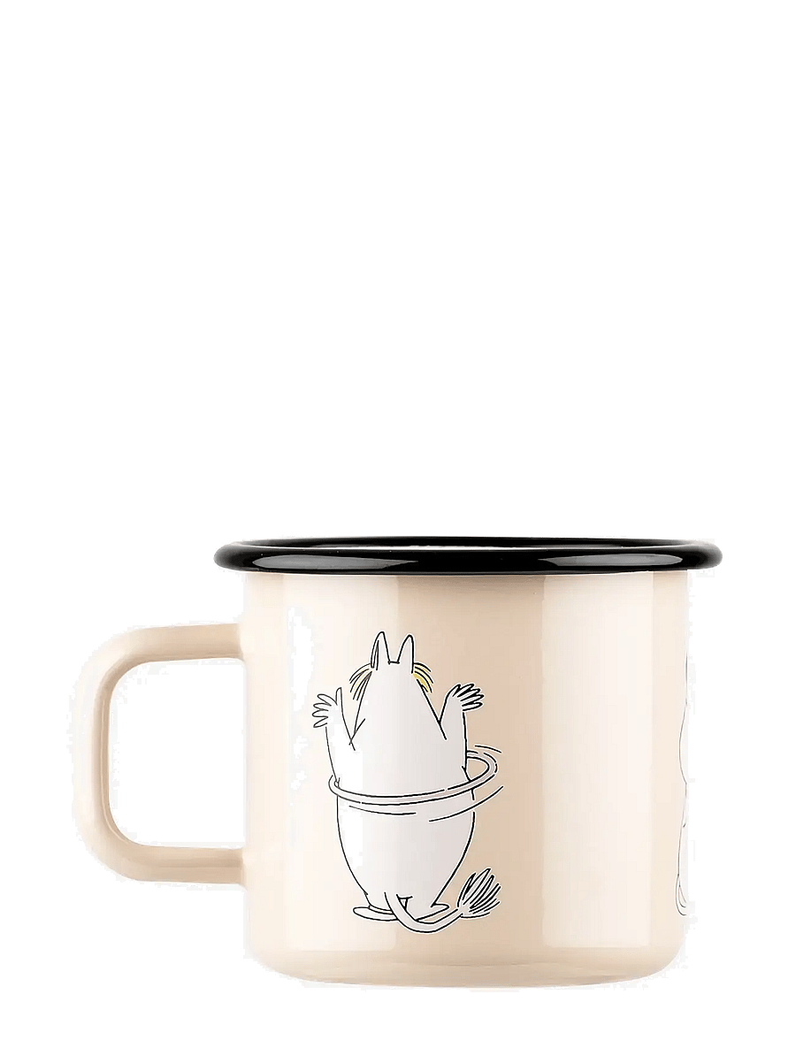 MOOMIN - Enamel mug 3,7 dl Snorkmaiden, beige - tassen & becher - beige - 1