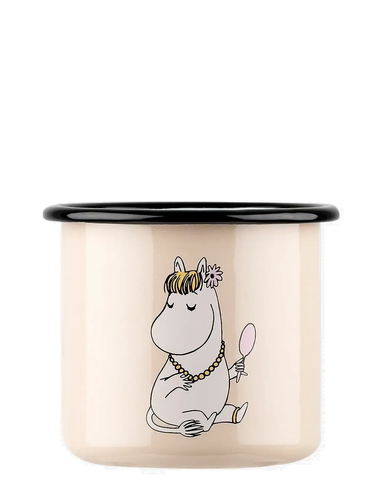 MOOMIN - Enamel mug 3,7 dl Snorkmaiden, beige - tassen & becher - beige - 2