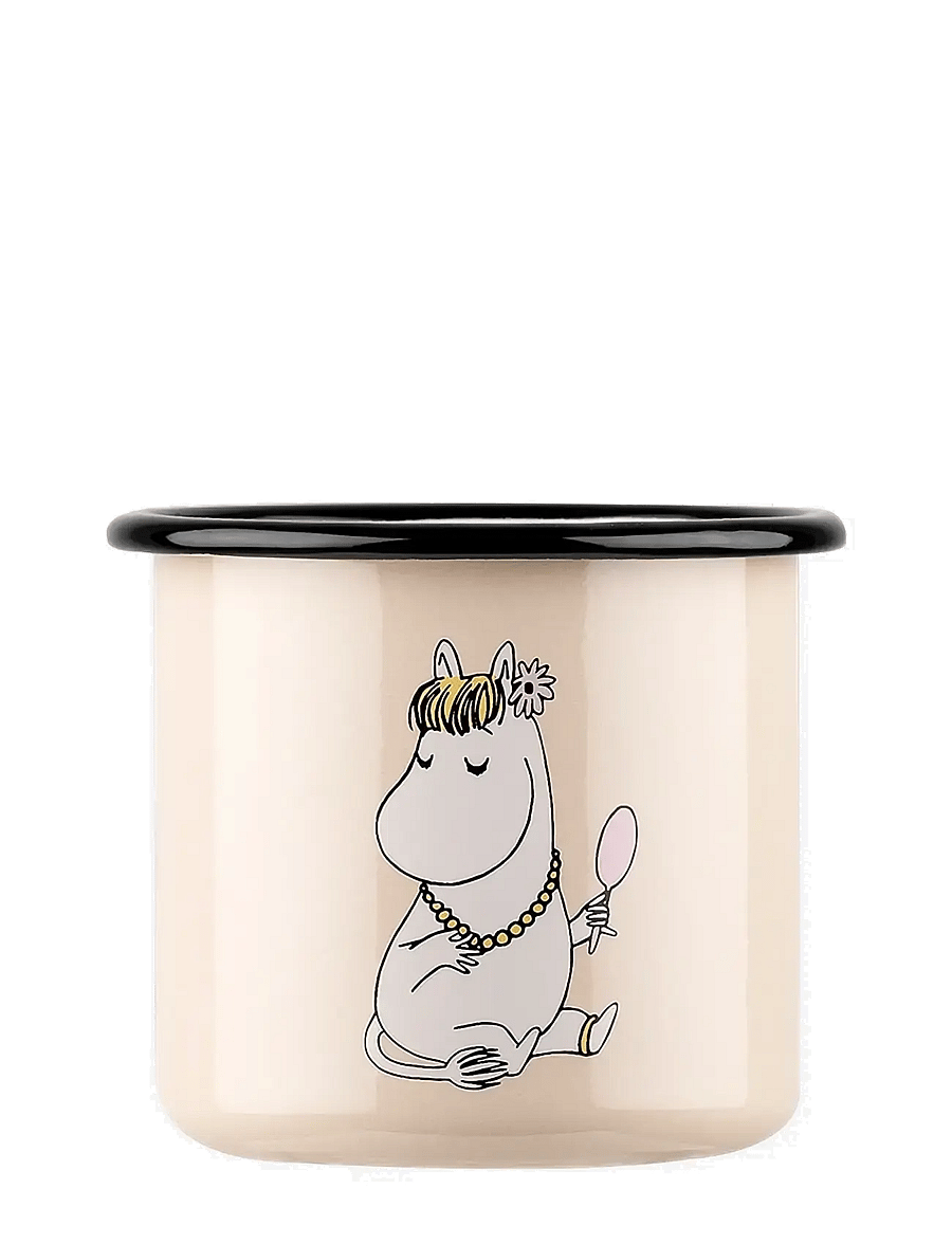MOOMIN - Enamel mug 3,7 dl Snorkmaiden, beige - tassen & becher - beige - 2