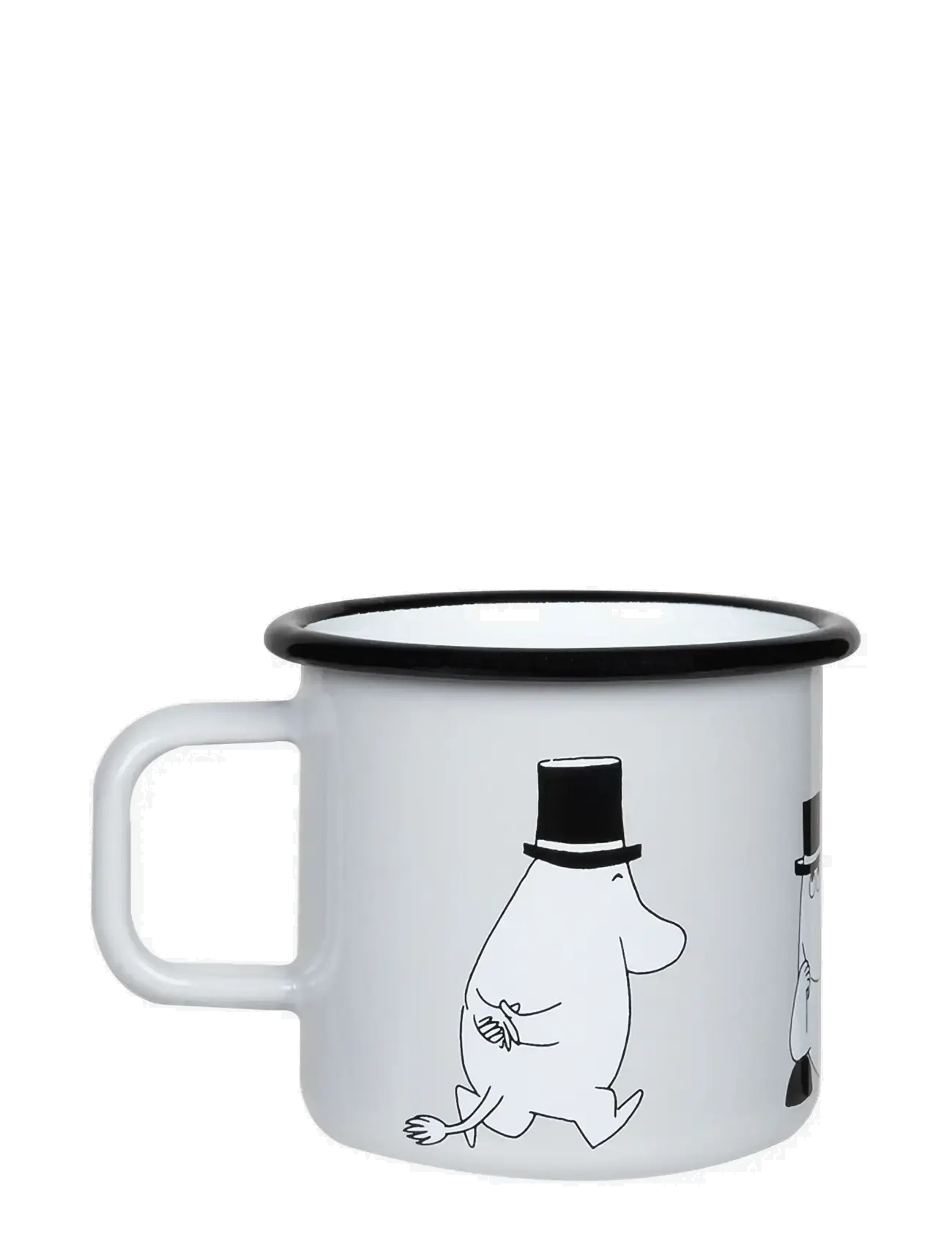 Muurla - Enamel mug 3,7dl Moominpappa, grey - tassid ja kruusid - grey - 1