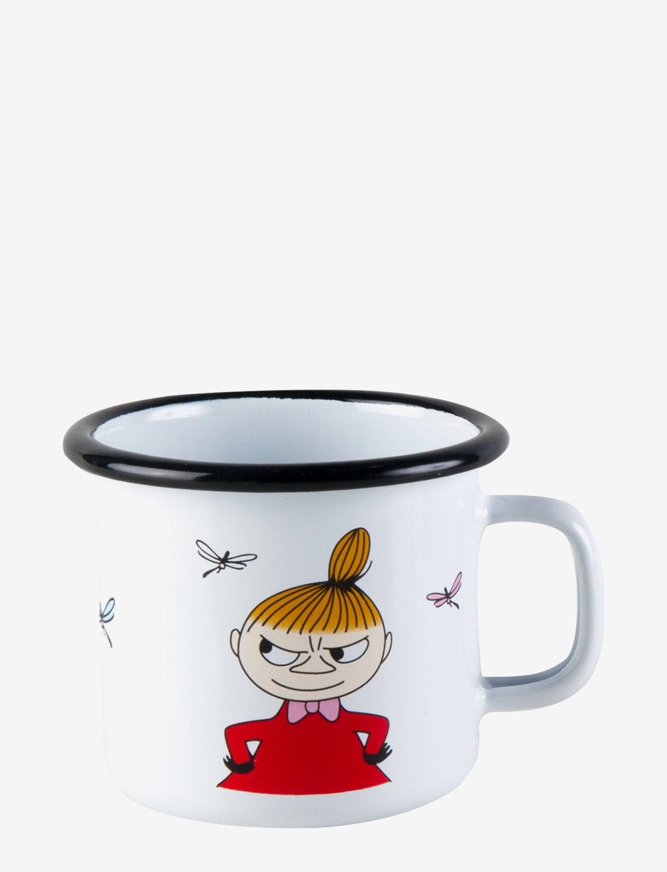 Moomin - Moomin enamel mug 37cl Little My - laagste prijzen - white - 0