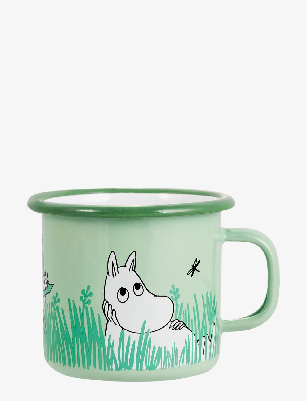 Muurla Moomin Enamel Mug 25Cl, Coffee Kop, Grøn, Str: 25 CL