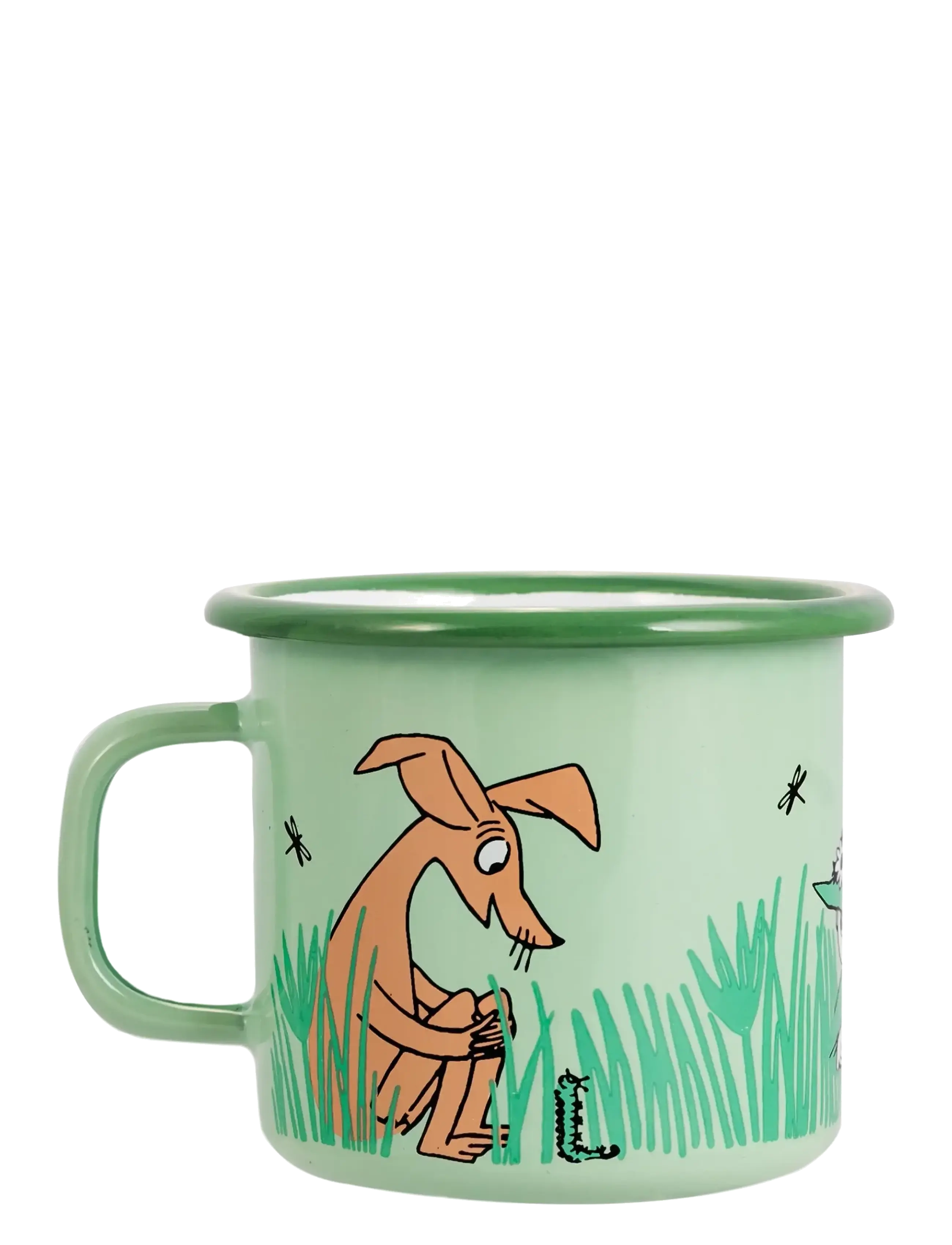 Muurla - Moomin enamel mug 25cl - kohvitassid - green - 2