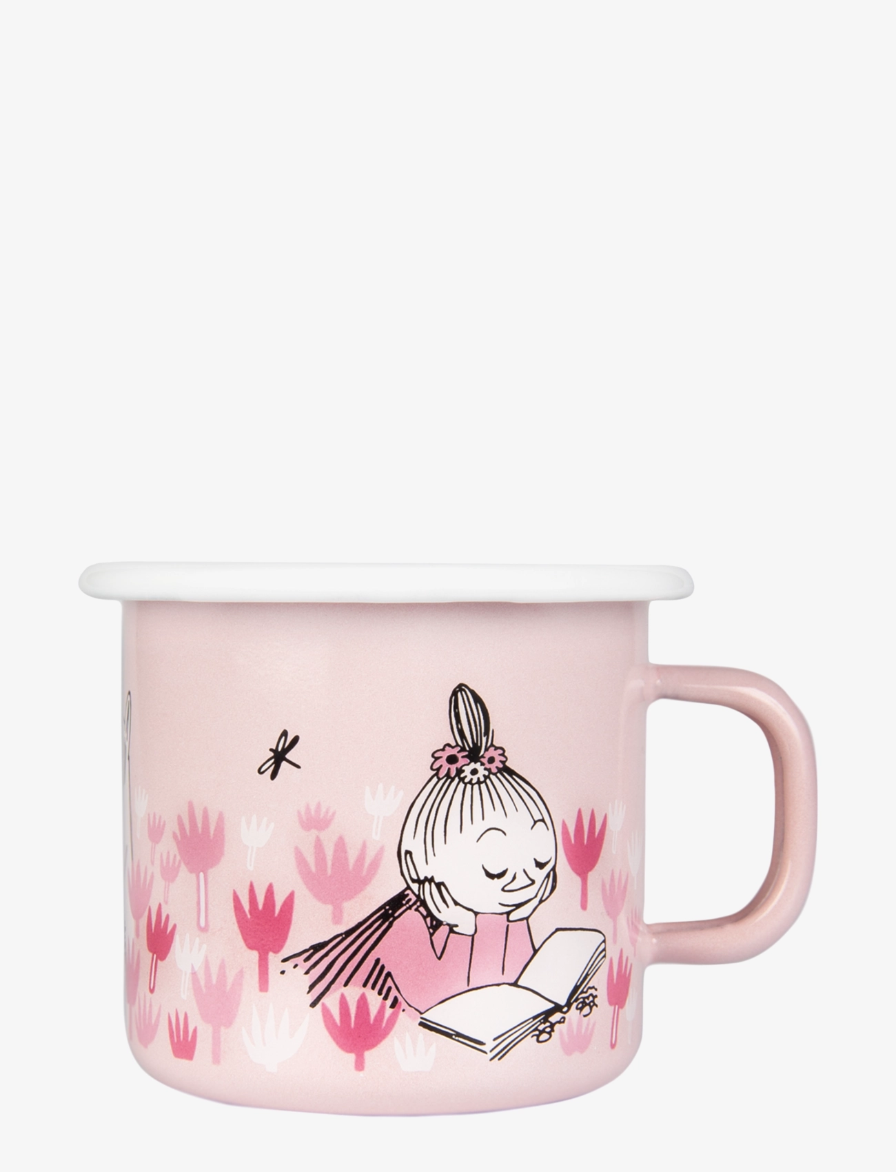 Muurla Moomin Enamel Mug 25Cl, Coffee Kop, Pink, Str: 25 CL