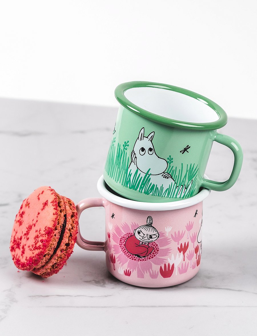 Muurla - Moomin enamel mug 25cl - kohvitassid - pink - 0
