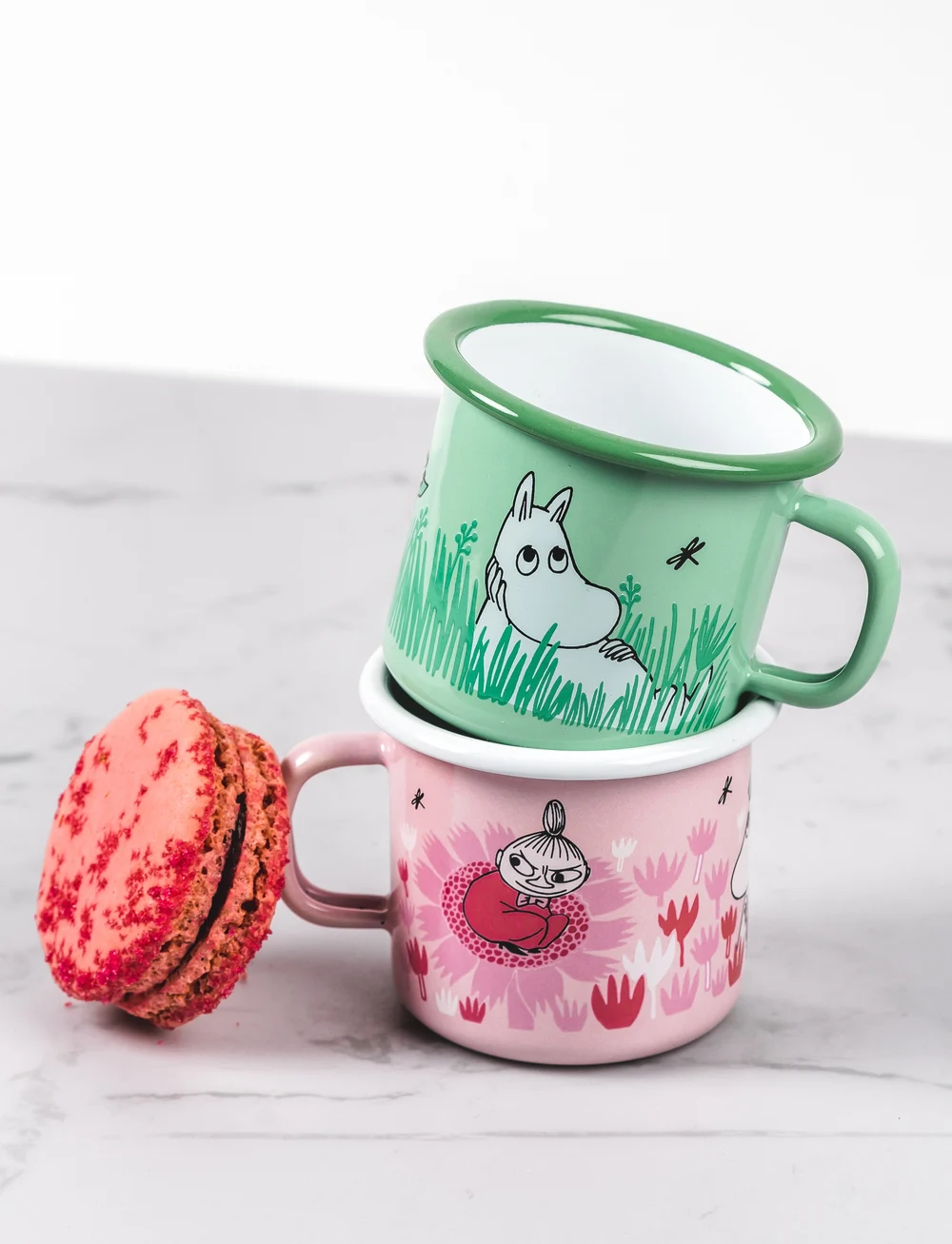 Muurla - Moomin enamel mug 25cl - kaffekopper - pink - 2