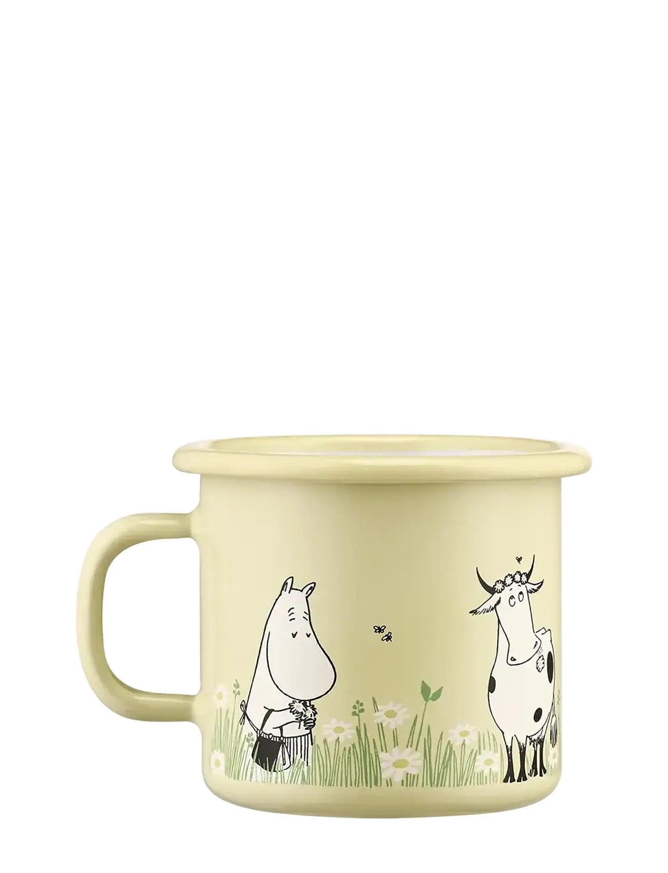 Muurla - Moomin enamel mug Meadow 2,5dl - yellow - 2