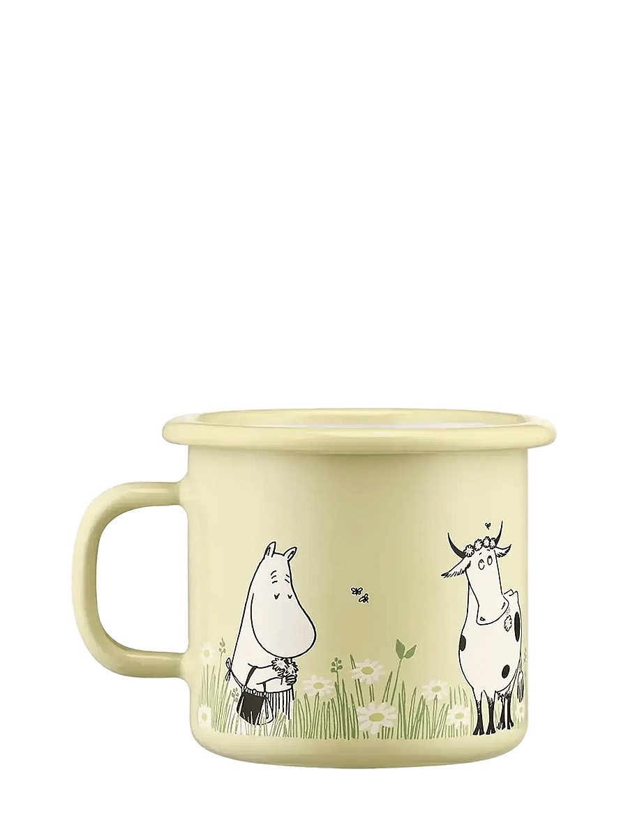 Muurla - Moomin enamel mug Meadow 2,5dl - yellow - 1