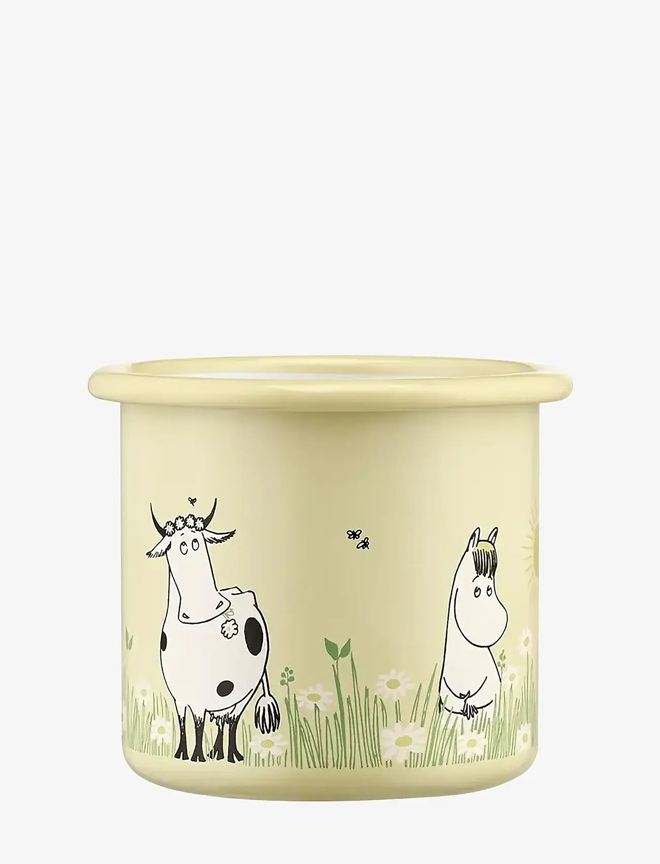 Muurla - Moomin enamel mug Meadow 2,5dl - coffee cups - yellow - 3