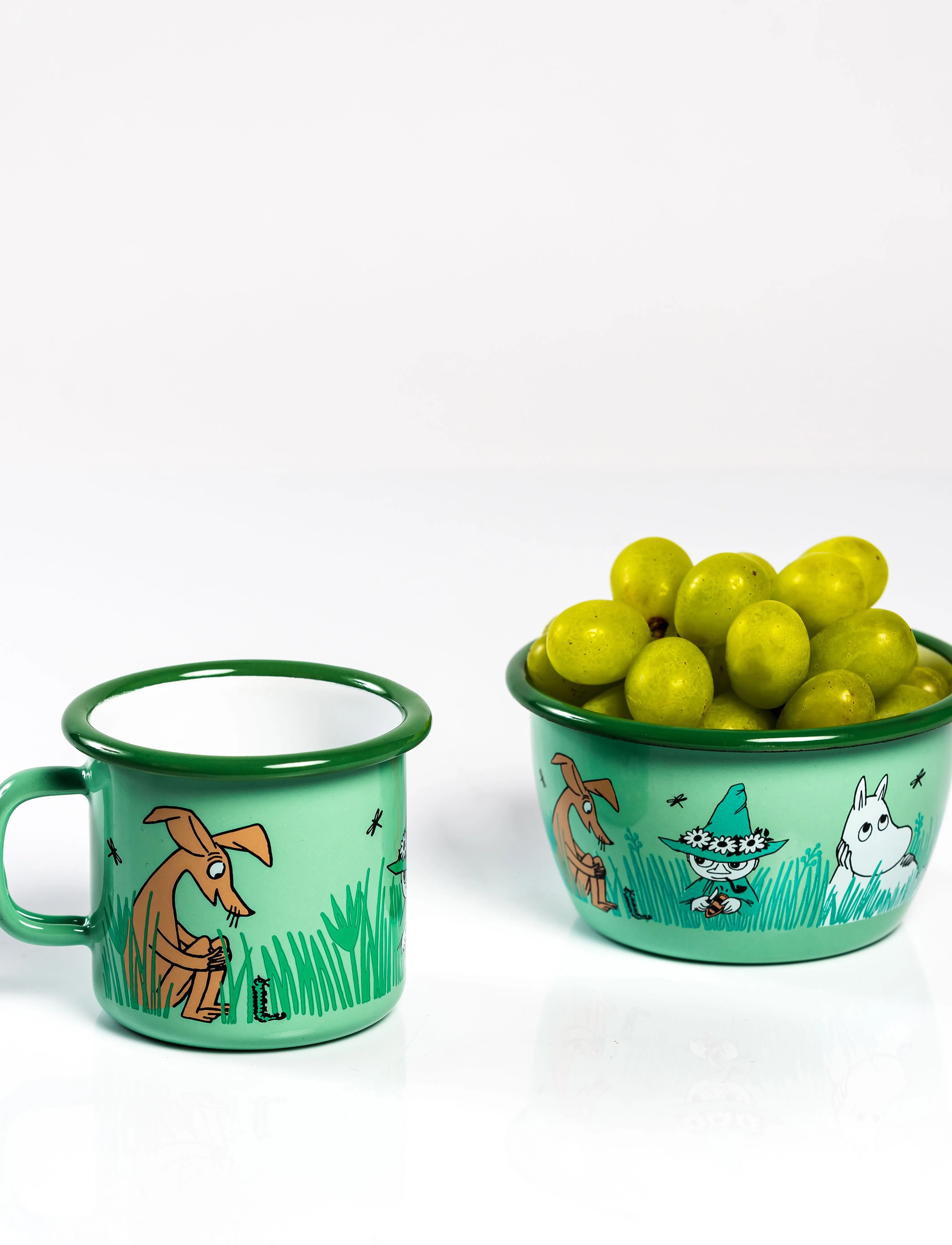Muurla - Enamel bowl 3dl Boys - green - 4