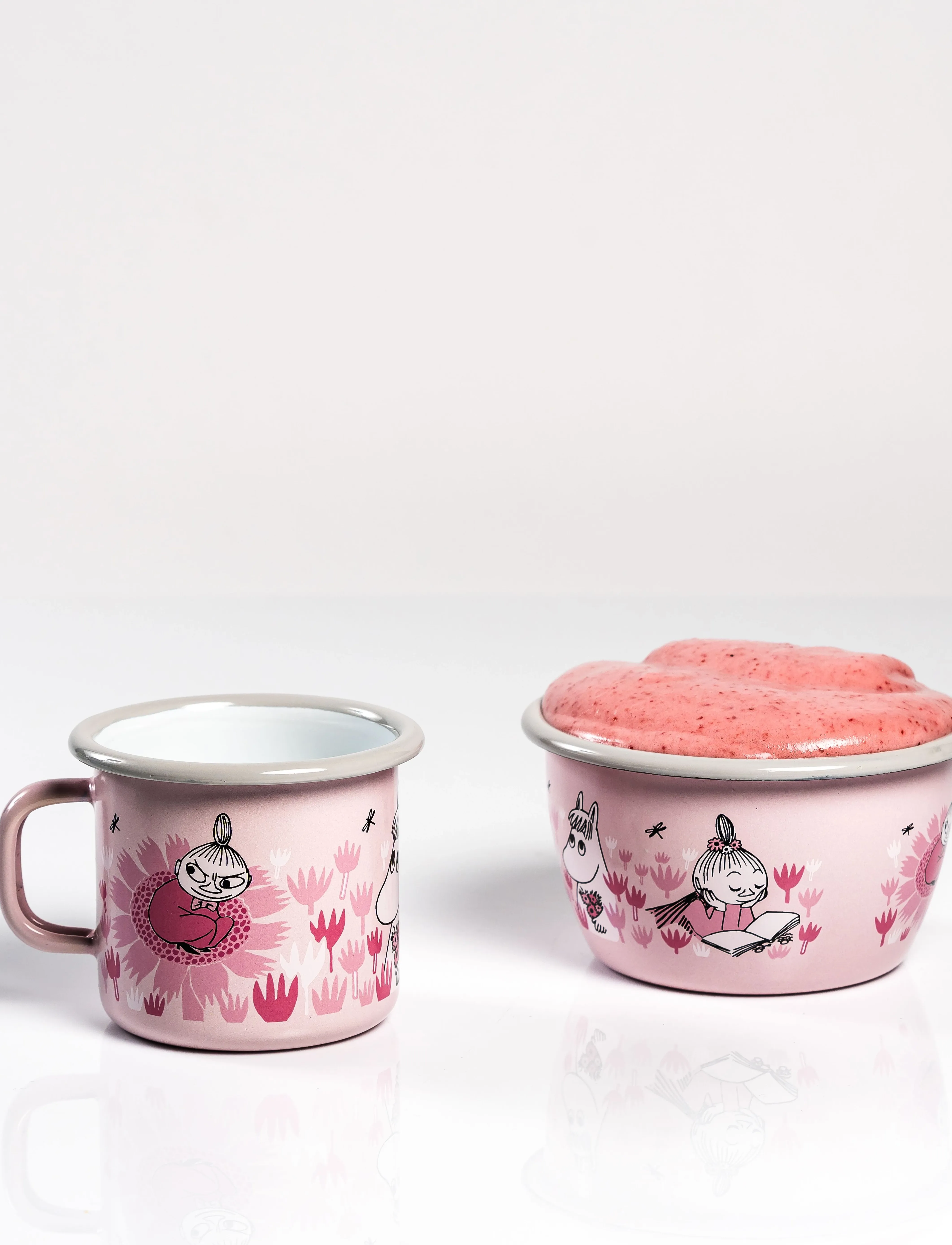 MUMIN - Emaljskål 3dl Flickor - pink - 4