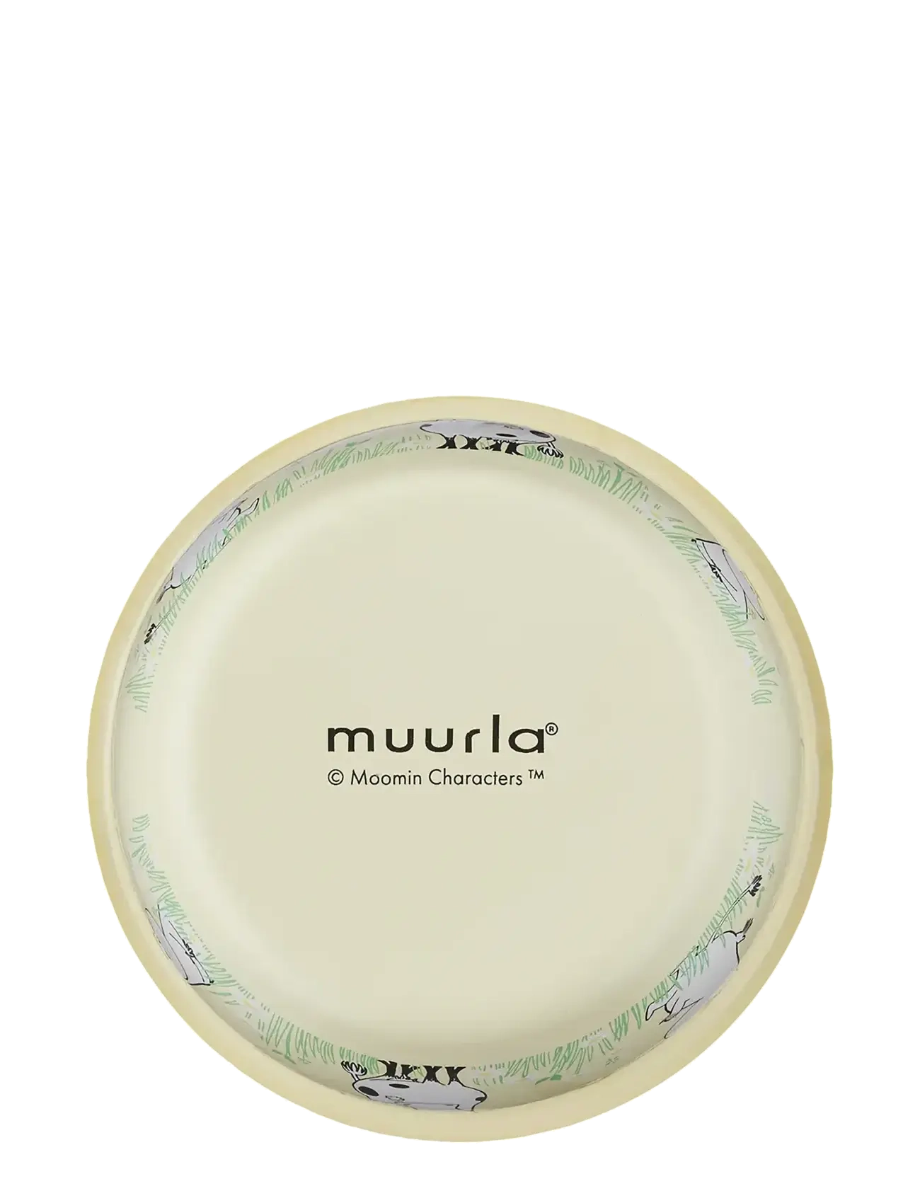 Muurla - Moomin enamel bowl Meadow 3dl - yellow - 1