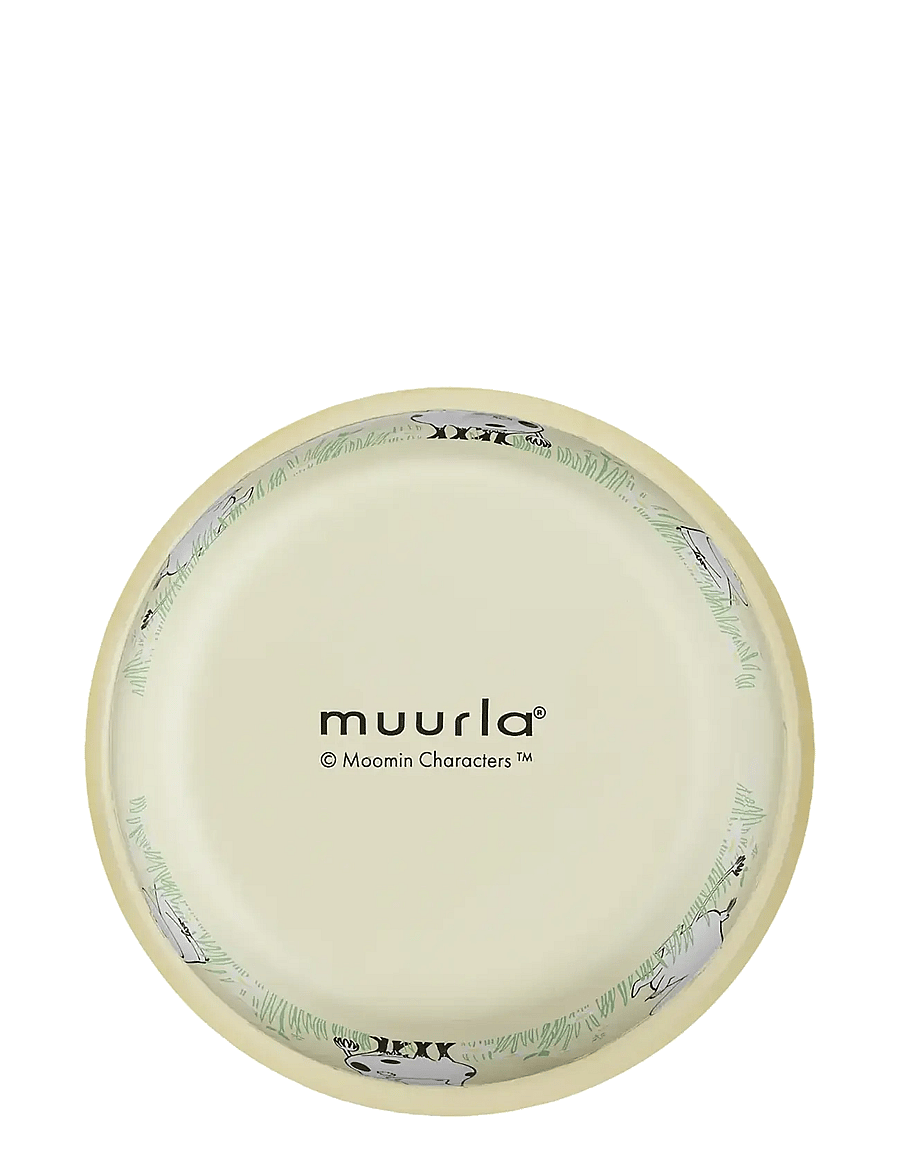 Muurla - Moomin enamel bowl Meadow 3dl - yellow - 1