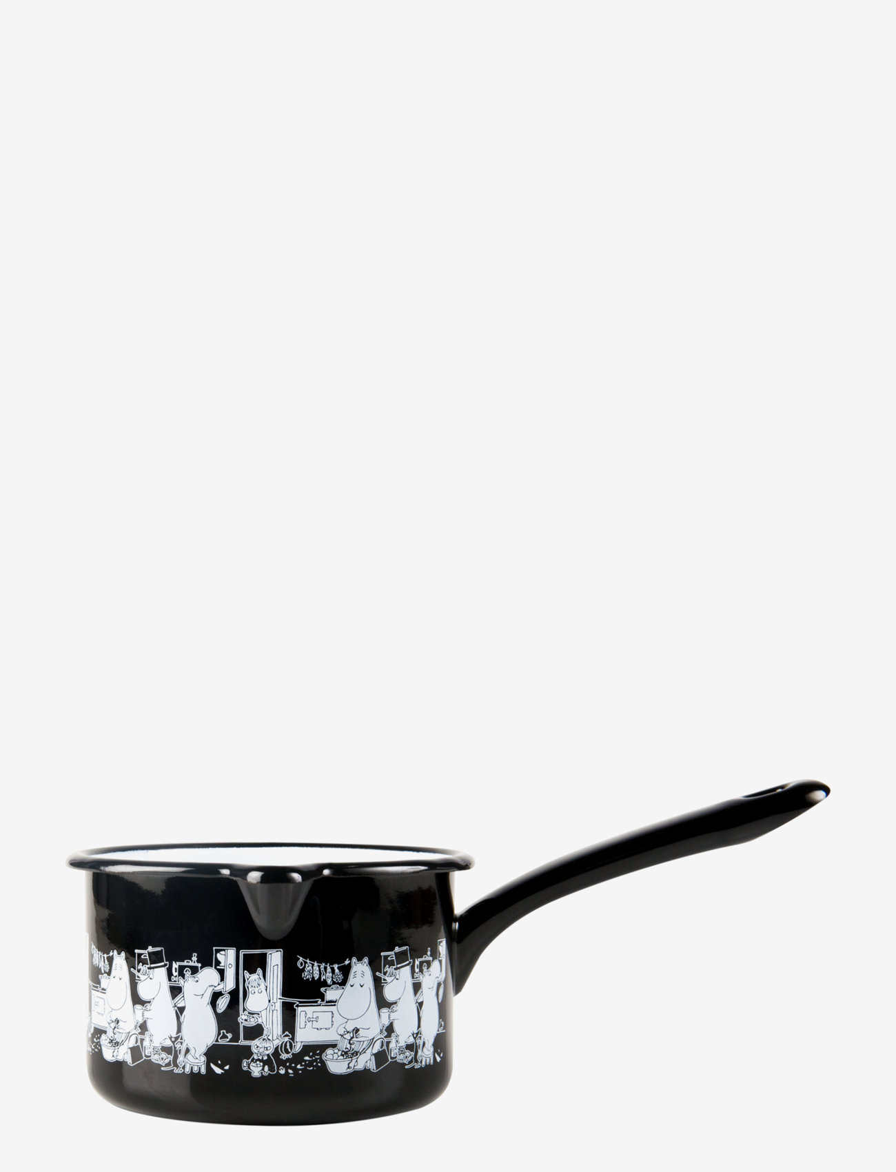 Moomin - Moomin enamel saucepan 0,8l - laveste priser - black - 0