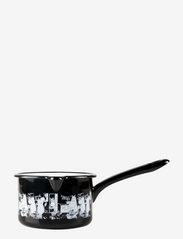 Moomin enamel saucepan 0,8l - BLACK
