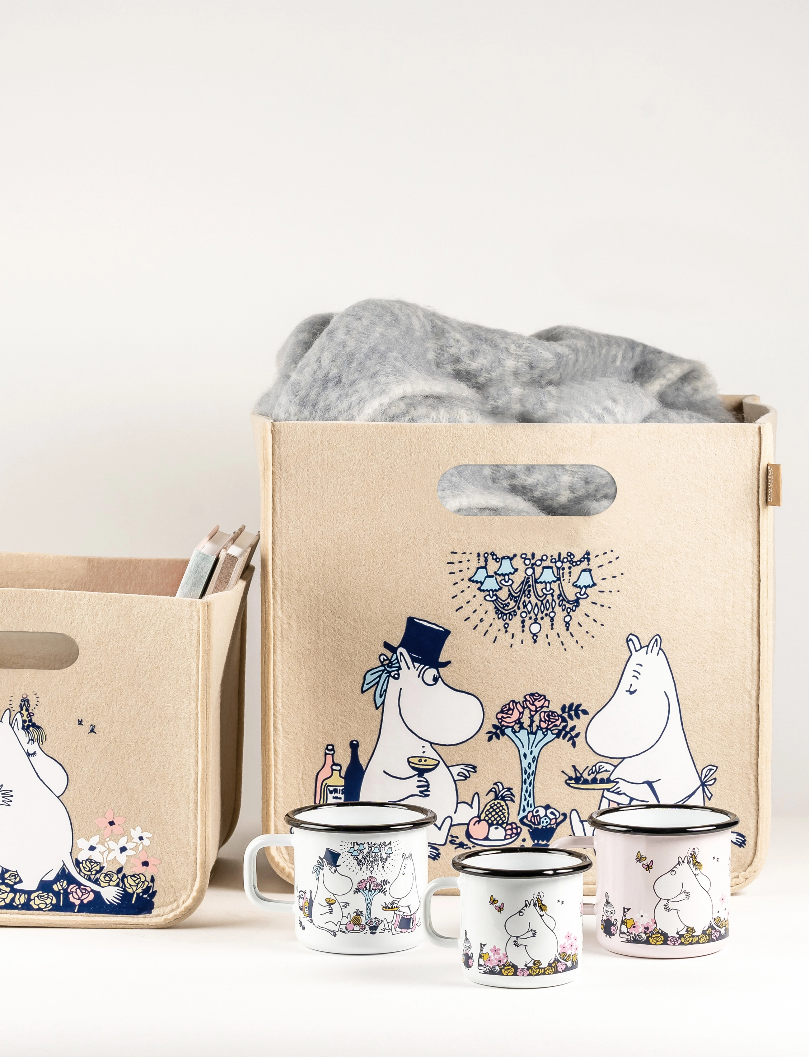 Muurla Moomin Enamel Mug 25Cl, 25 CL, White, Kopper & Krus > Kaffekopper, Unisex