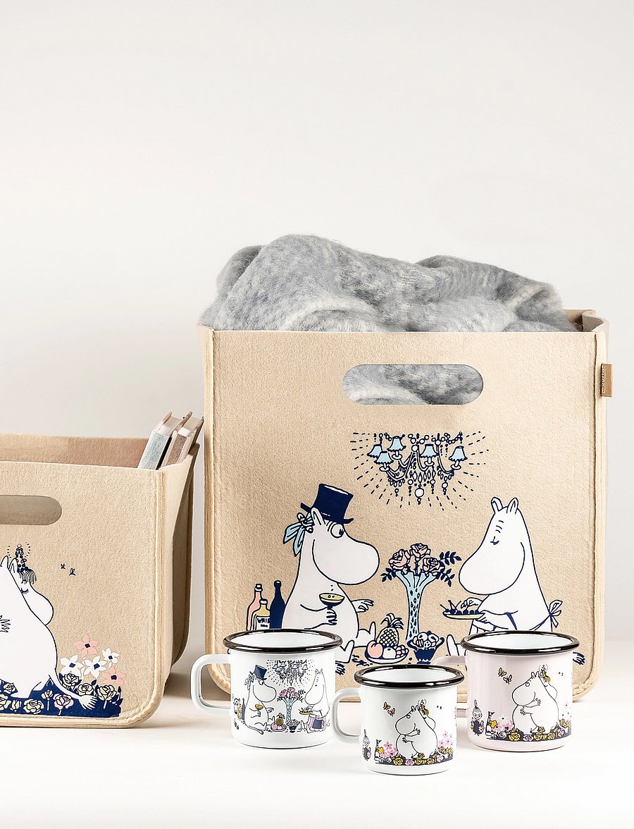 Muurla - Moomin enamel mug 25cl - kaffetassen - white - 0