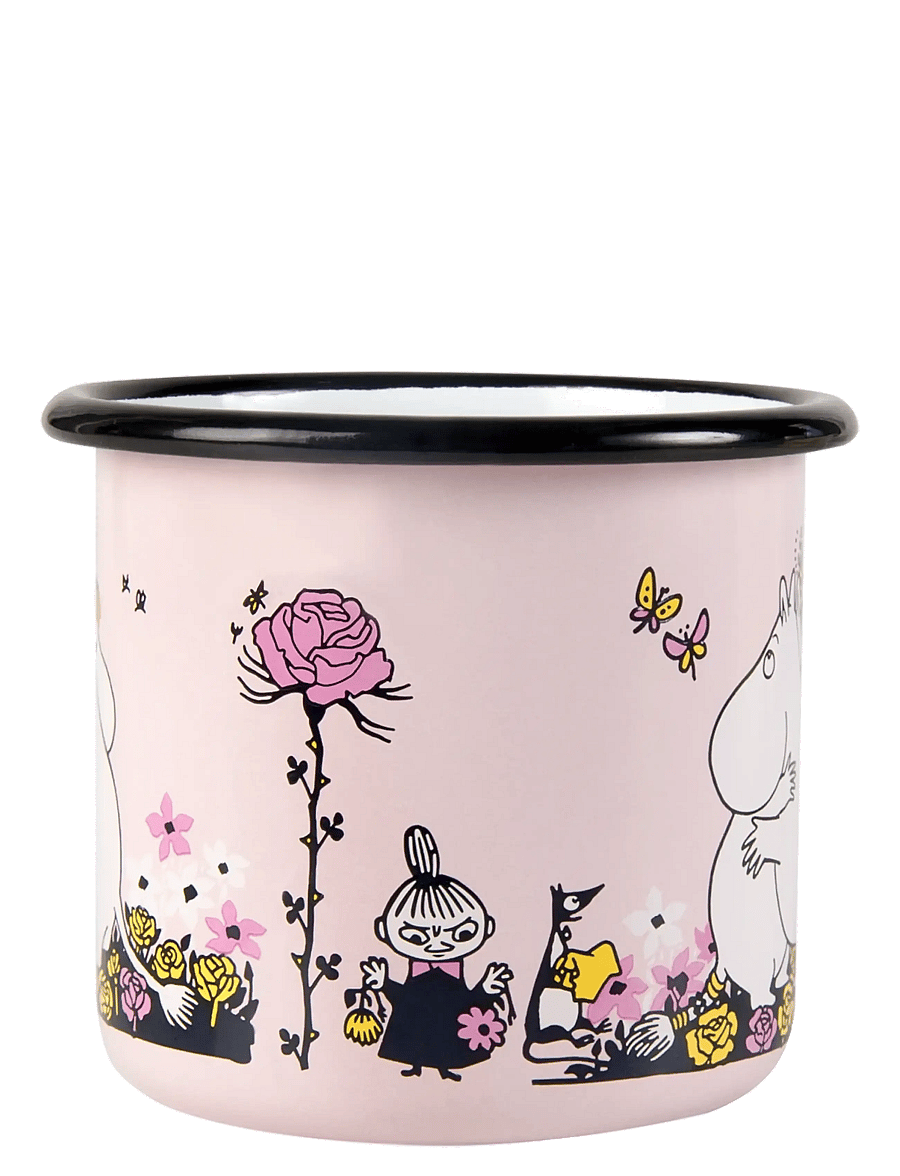 Muurla - Moomin enamel mug 37cl - kaffetassen - pink - 3