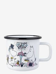 Moomin - Moomin enamel mug 37cl Date Night - alhaisimmat hinnat - white - 0