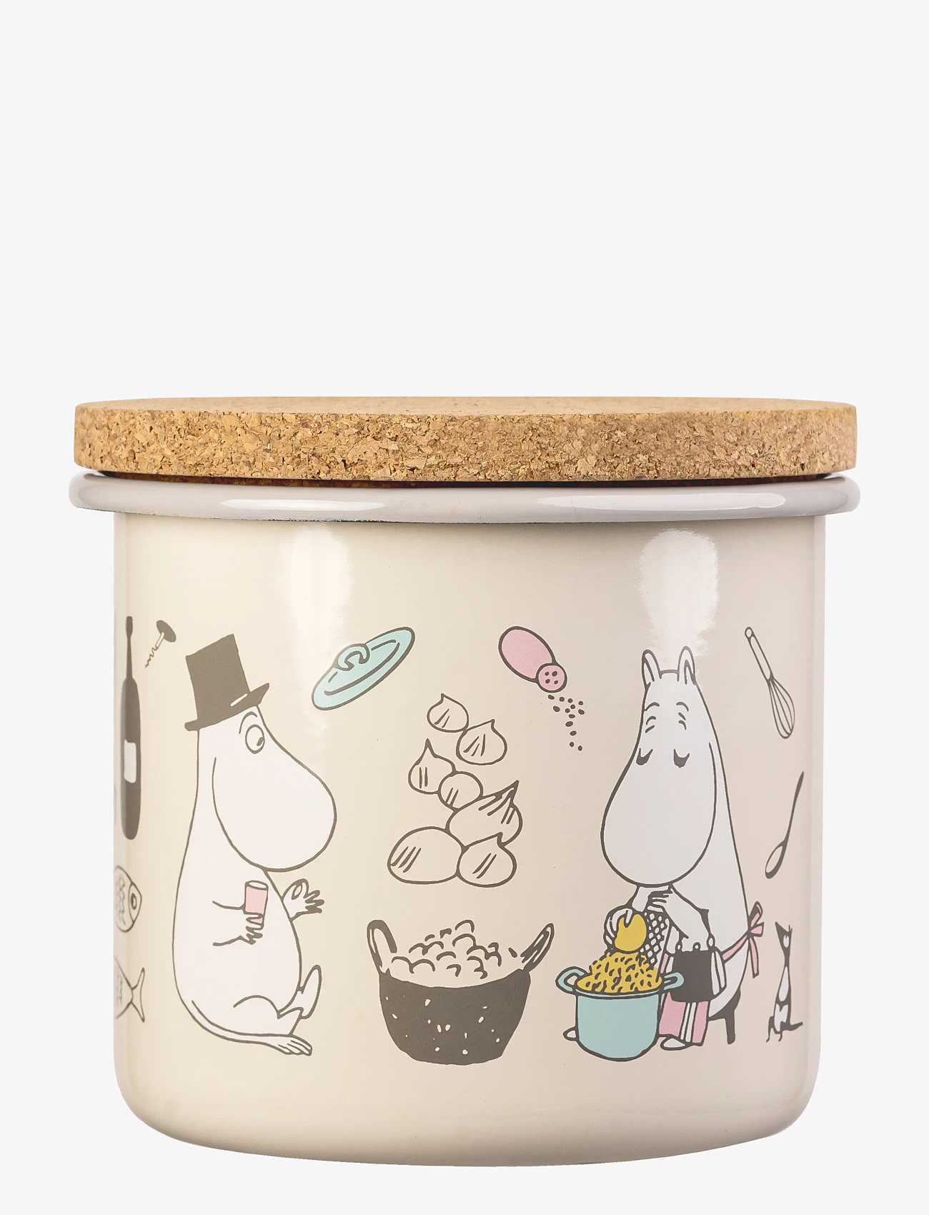MUMIN - Moomin enamel jar 1.3l Bon Appétit - bagning - beige - 2