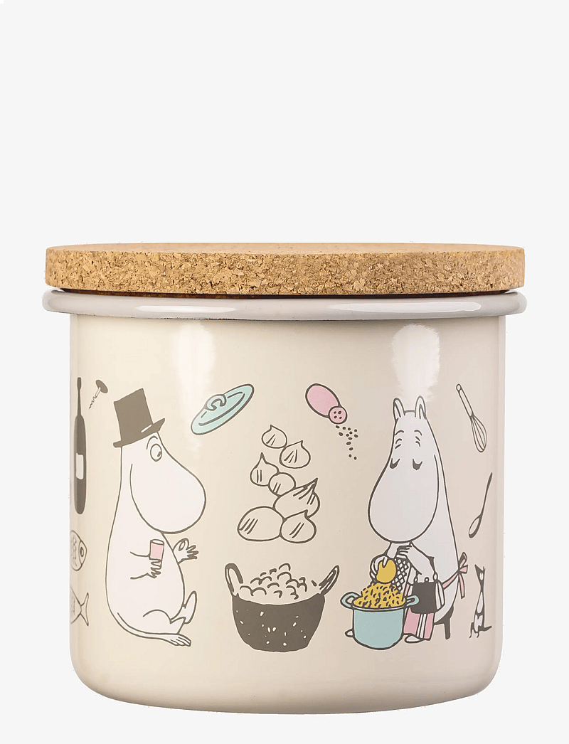 MOOMIN - Moomin enamel jar 1.3l Bon Appétit - backen - beige - 2