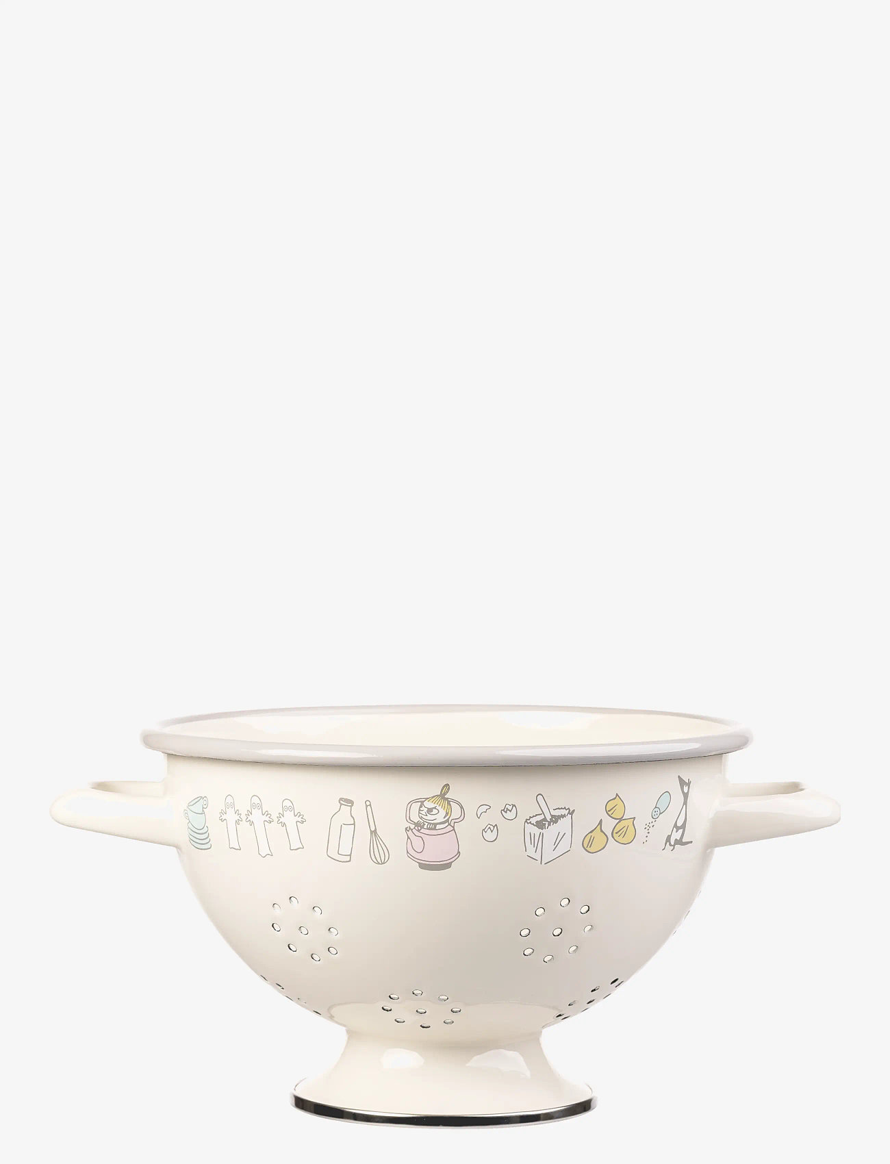 Muurla - Moomin enamel colander Bon Appétit - lapsed - beige - 0