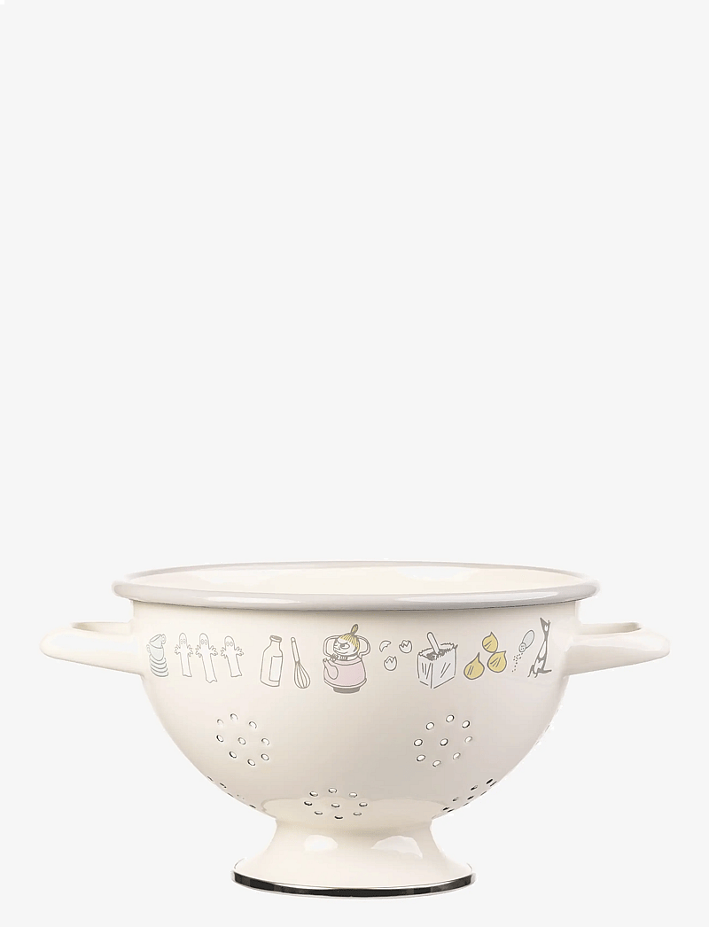 Muurla - Moomin enamel colander Bon Appétit - lapsed - beige - 0