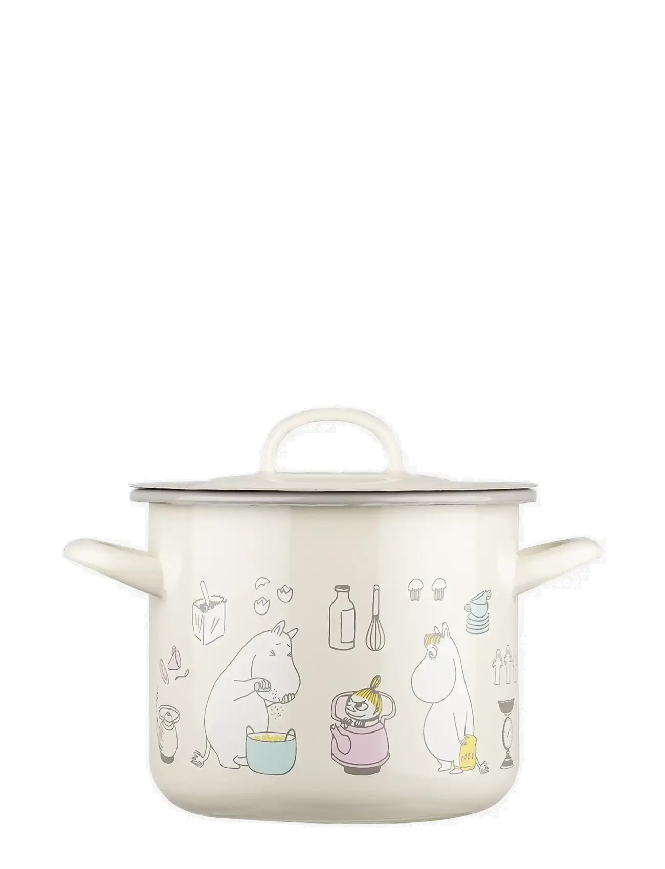 Muurla - Moomin enamel pot 2.5l Bon Appétit - beige - 1