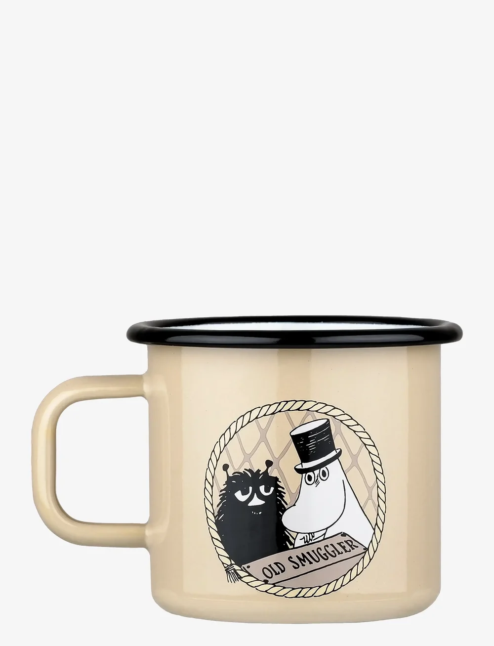 MOOMIN - Moomin enamel mug 37cl The Adventurer - tassen & becher - beige - 1